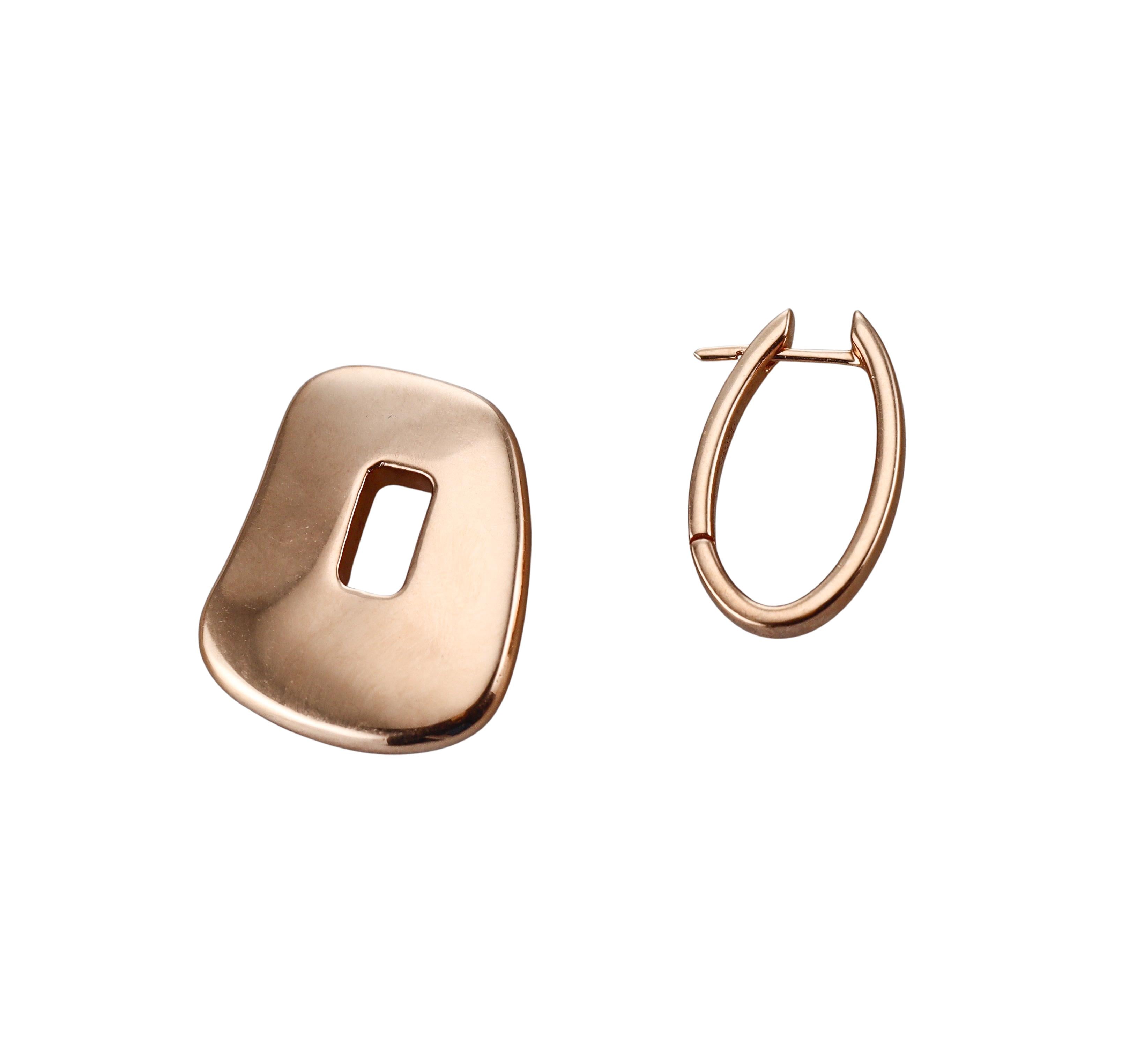 Mattioli Puzzle Rose Gold Medium Earrings