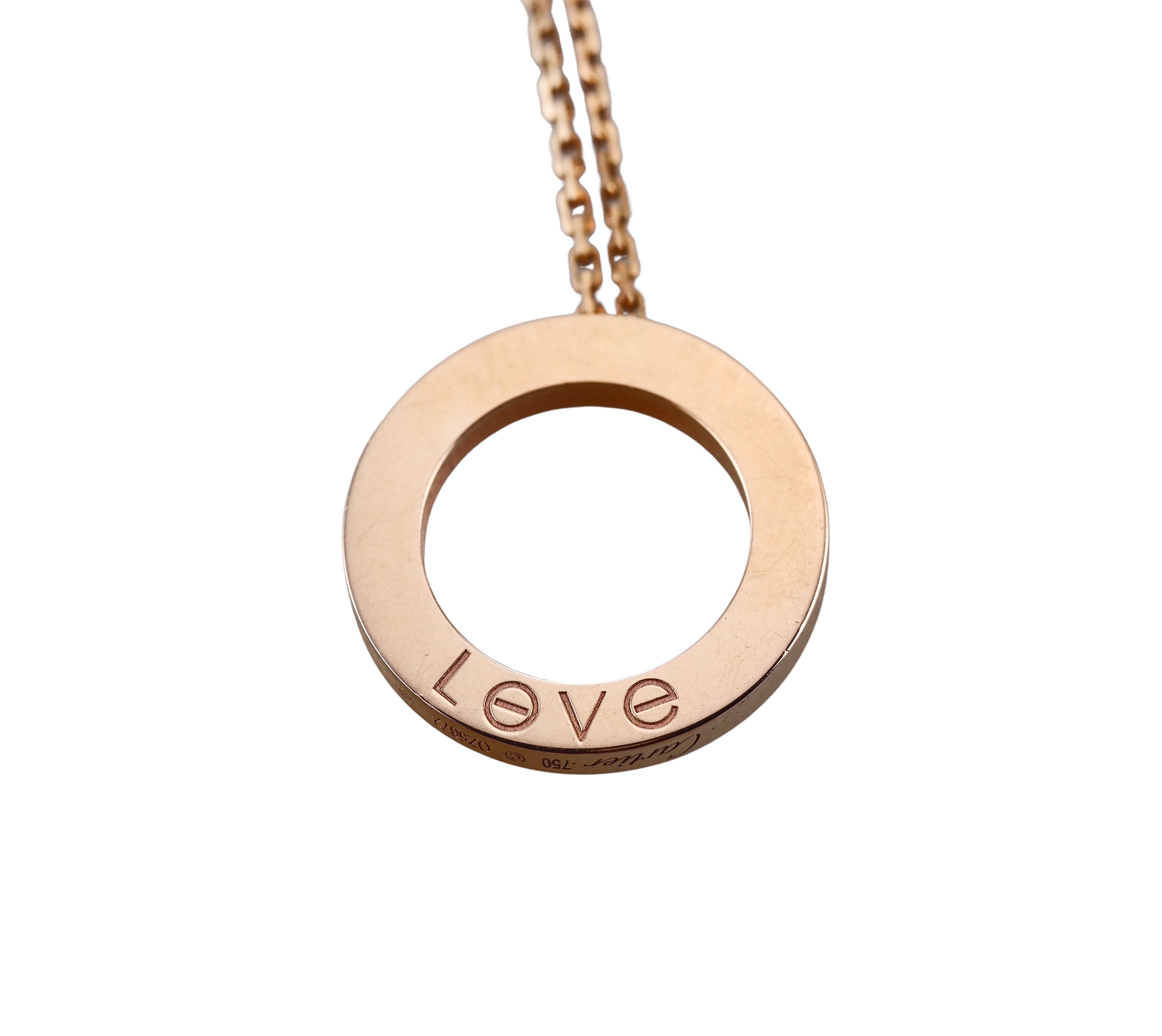 Cartier Love Yellow Gold Diamond Pendant Necklace