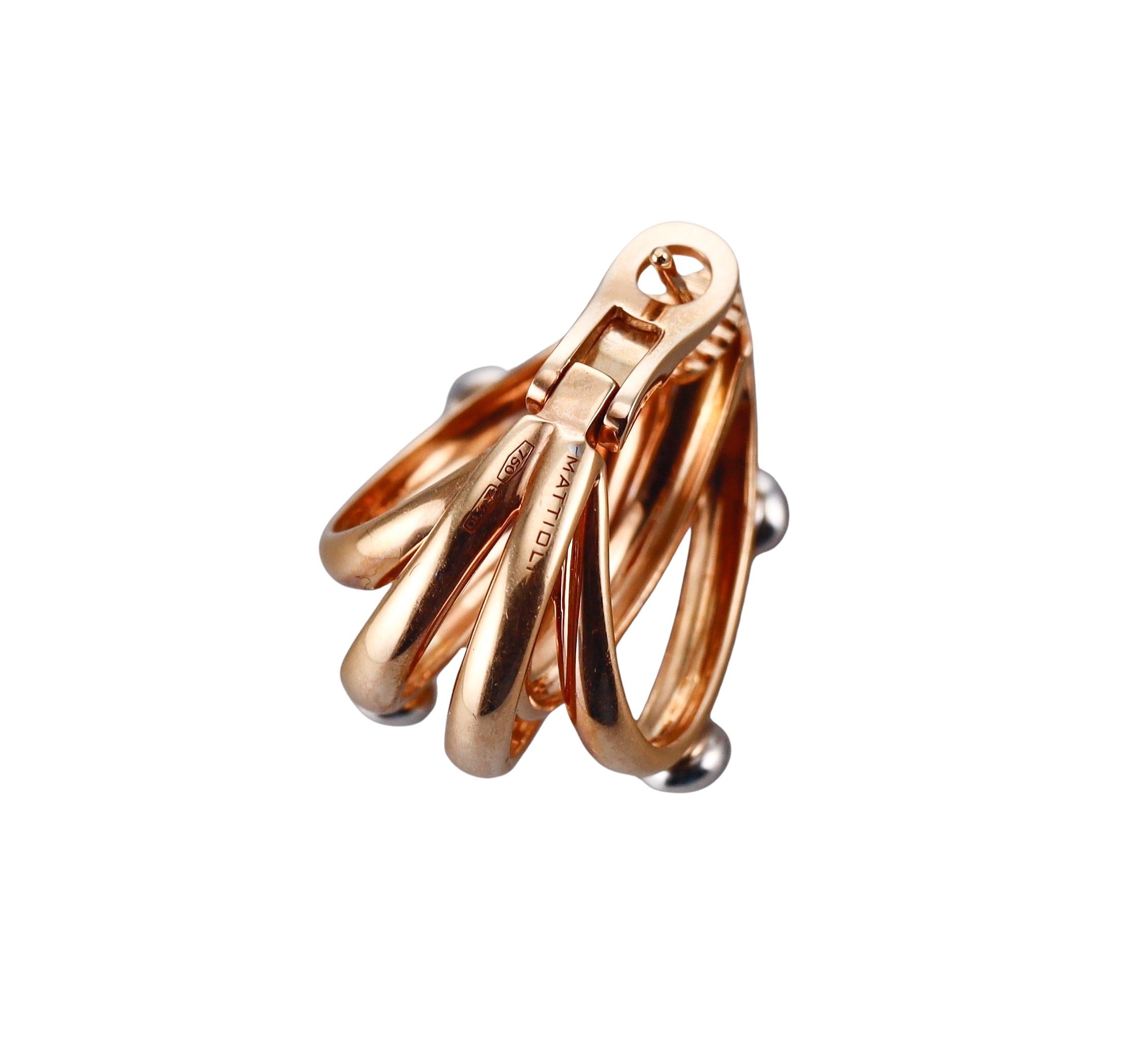 Mattioli Tibet Rose Gold Diamond Earrings