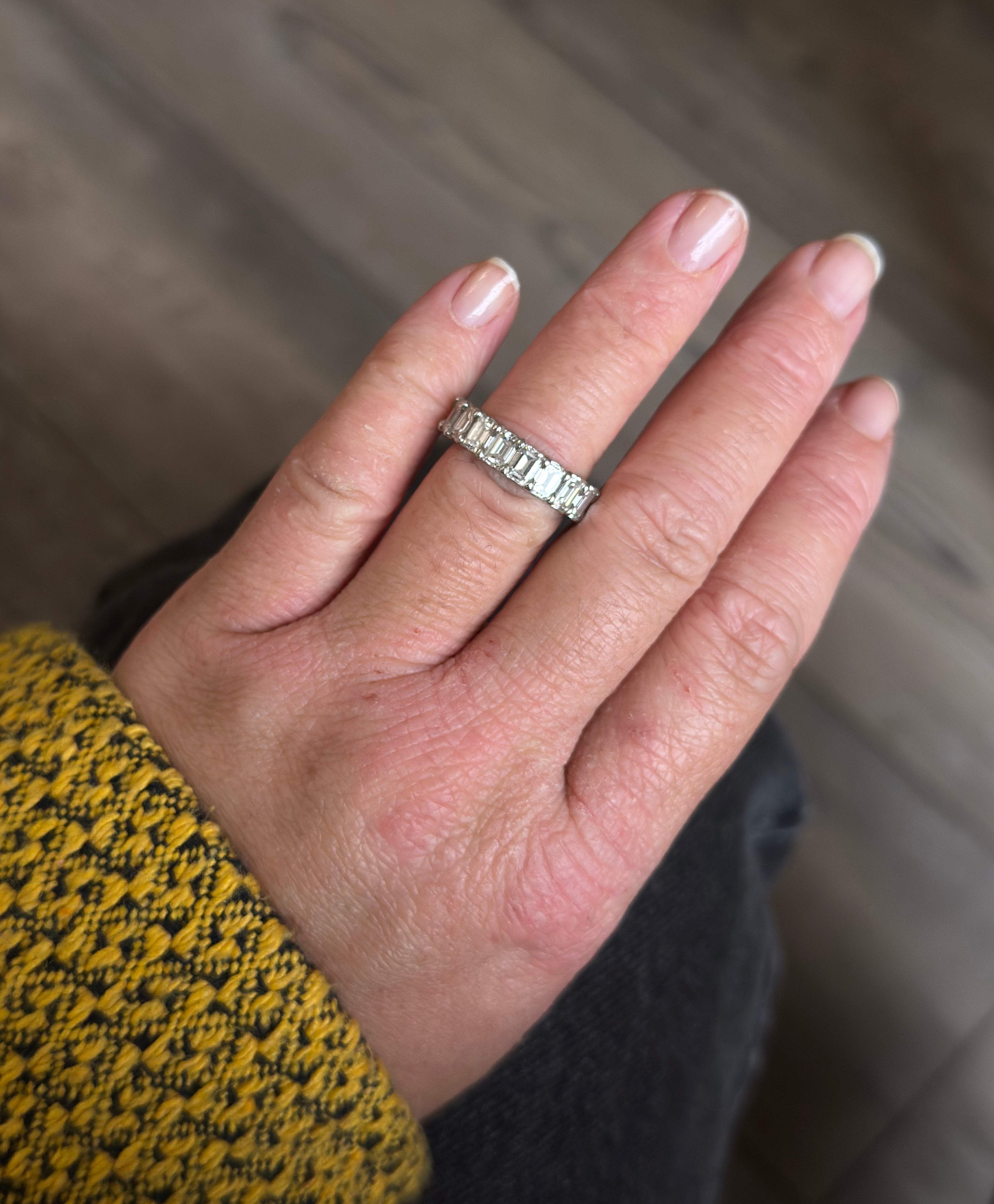 Kwiat Platinum Diamond Eternity Wedding Band Ring