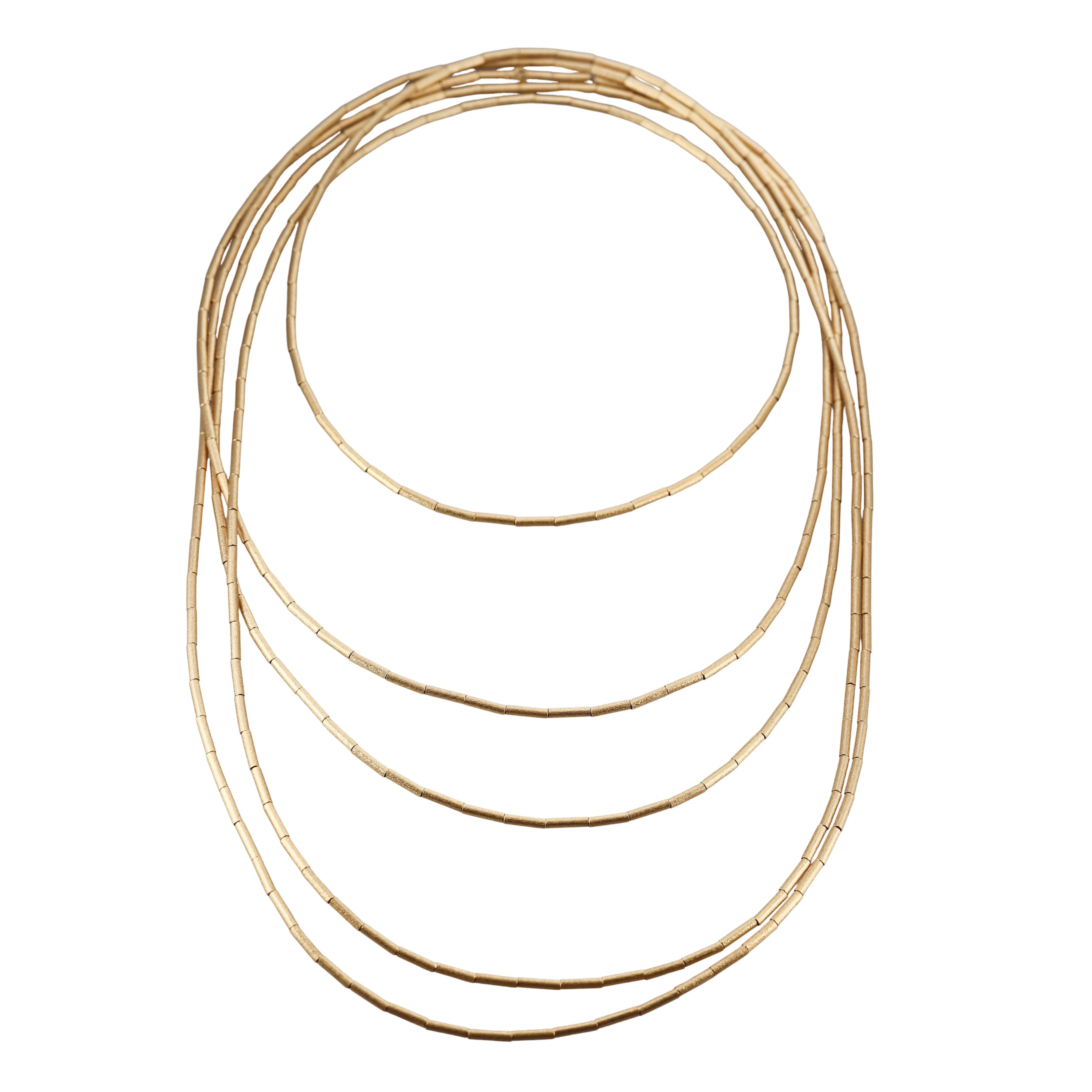 H. Stern Fluid Gold 118" Long Gold Necklace