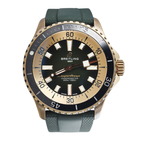 Breitling Superocean Green Dial 42 Bronze Automatic Watch N17375