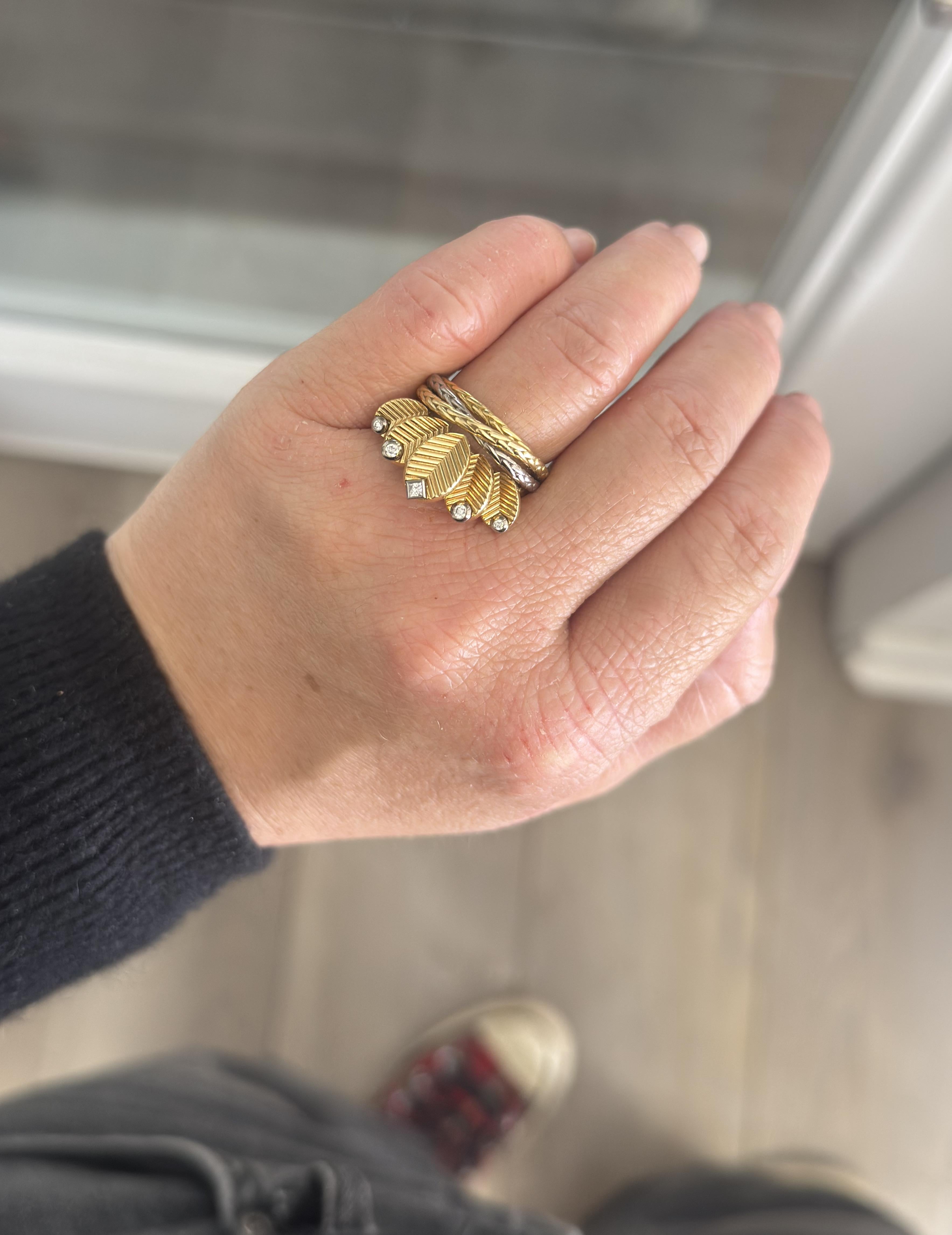 Cartier Grain de Café Diamond Gold Ring