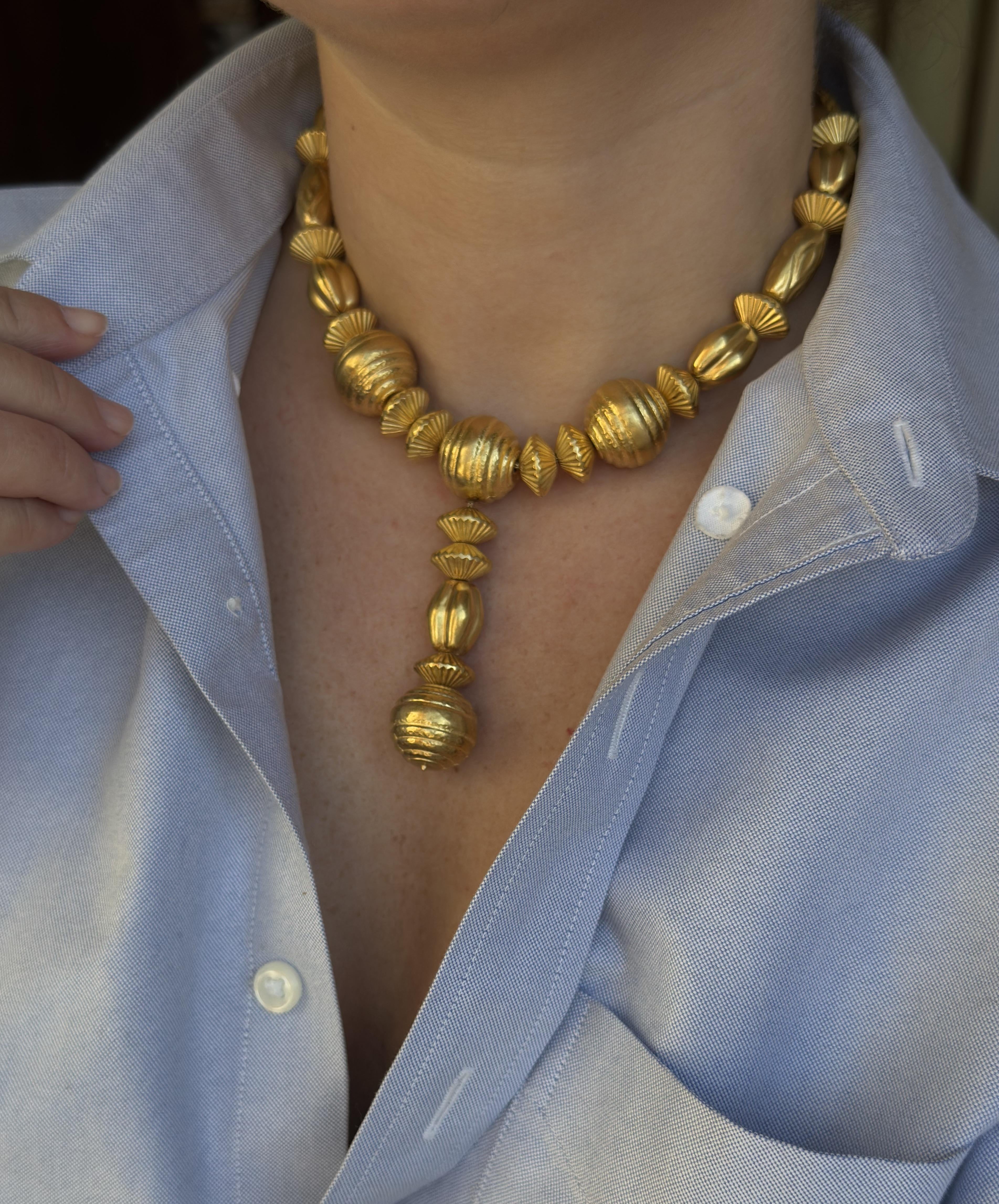 1960s Lalaounis Greece Minoan Mycenaean Gold Necklace