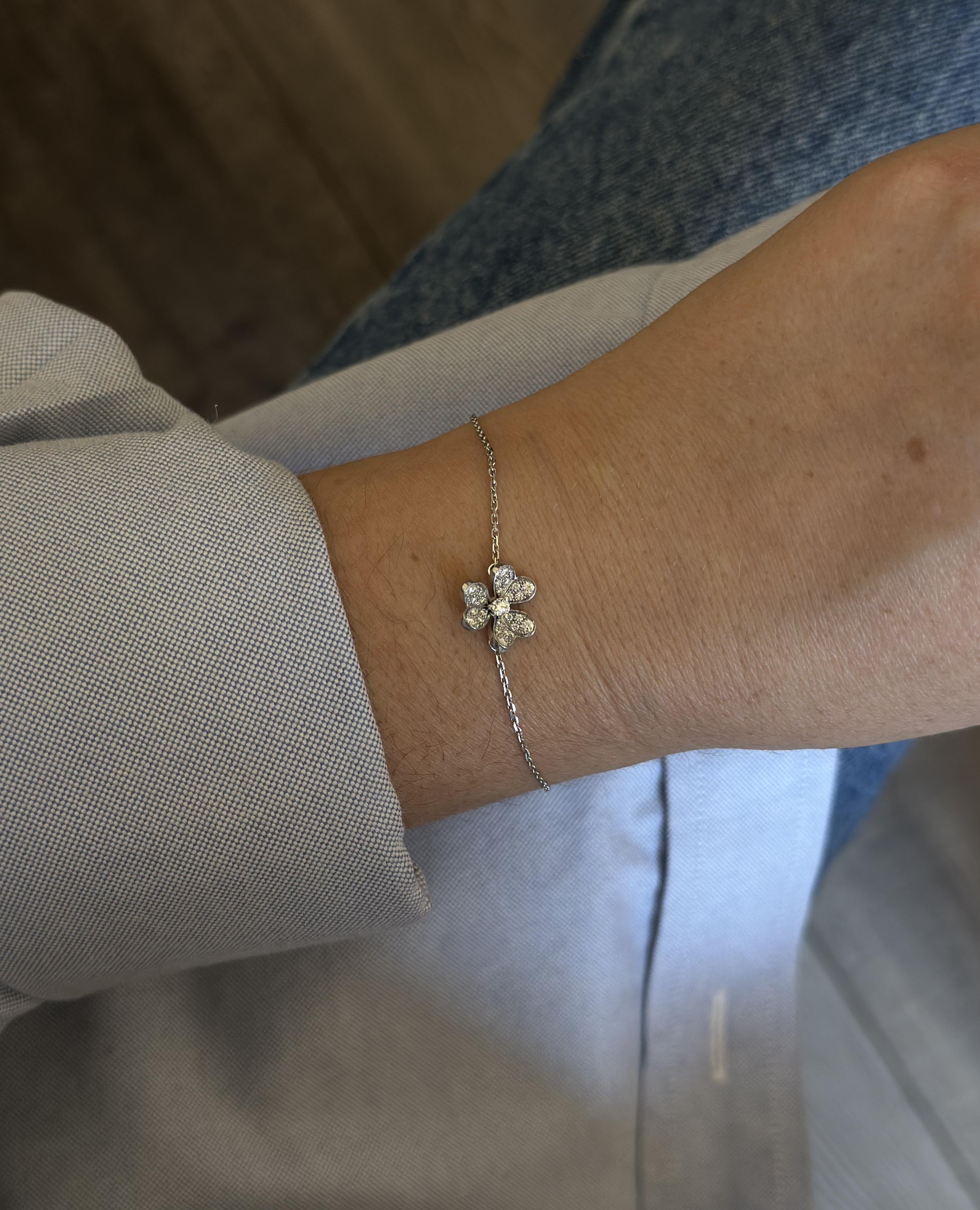 Van Cleef & Arpels Frivole Diamond Gold Bracelet