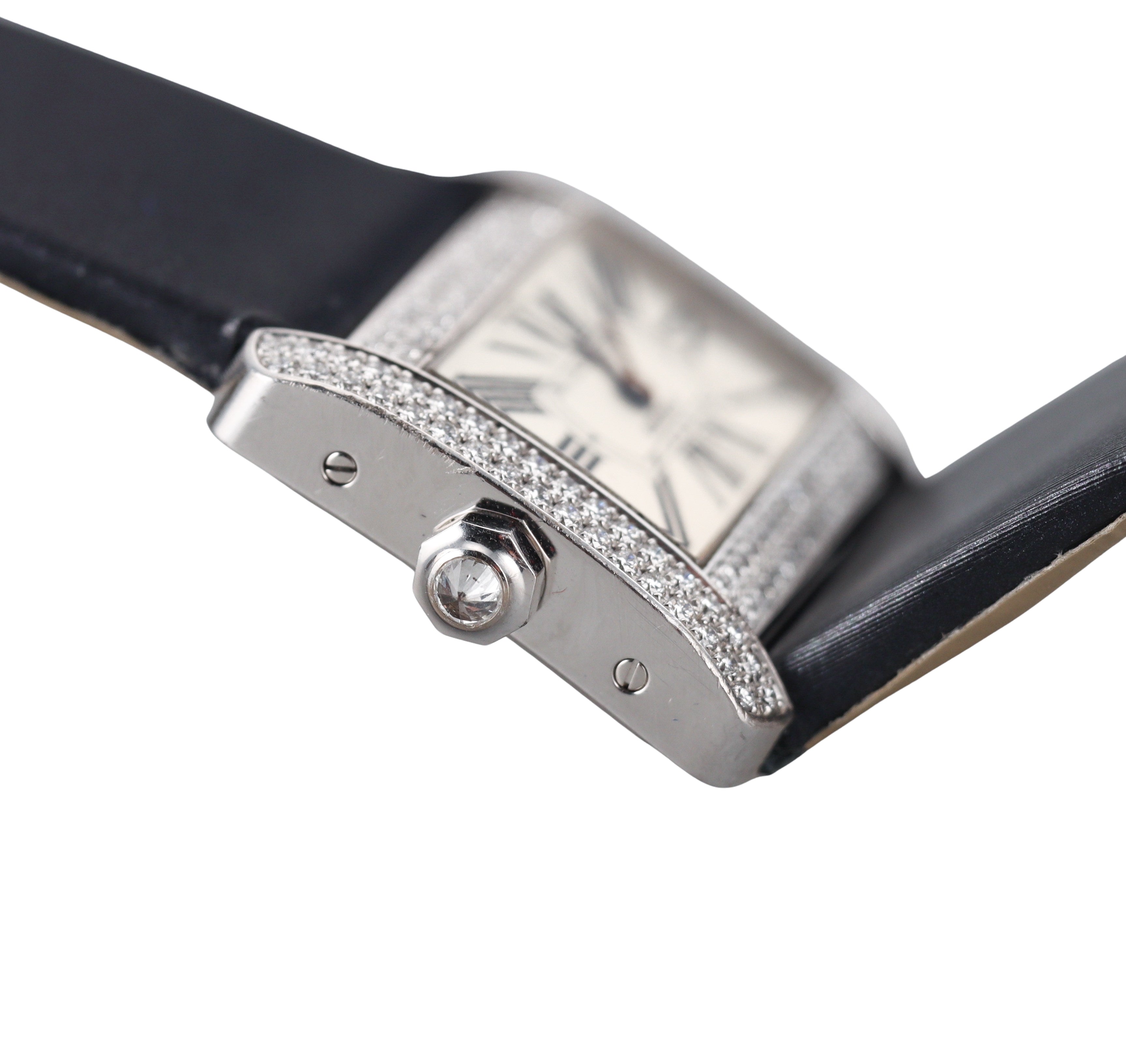 Cartier Tank Divan White Gold Diamond Ladies Watch 2613