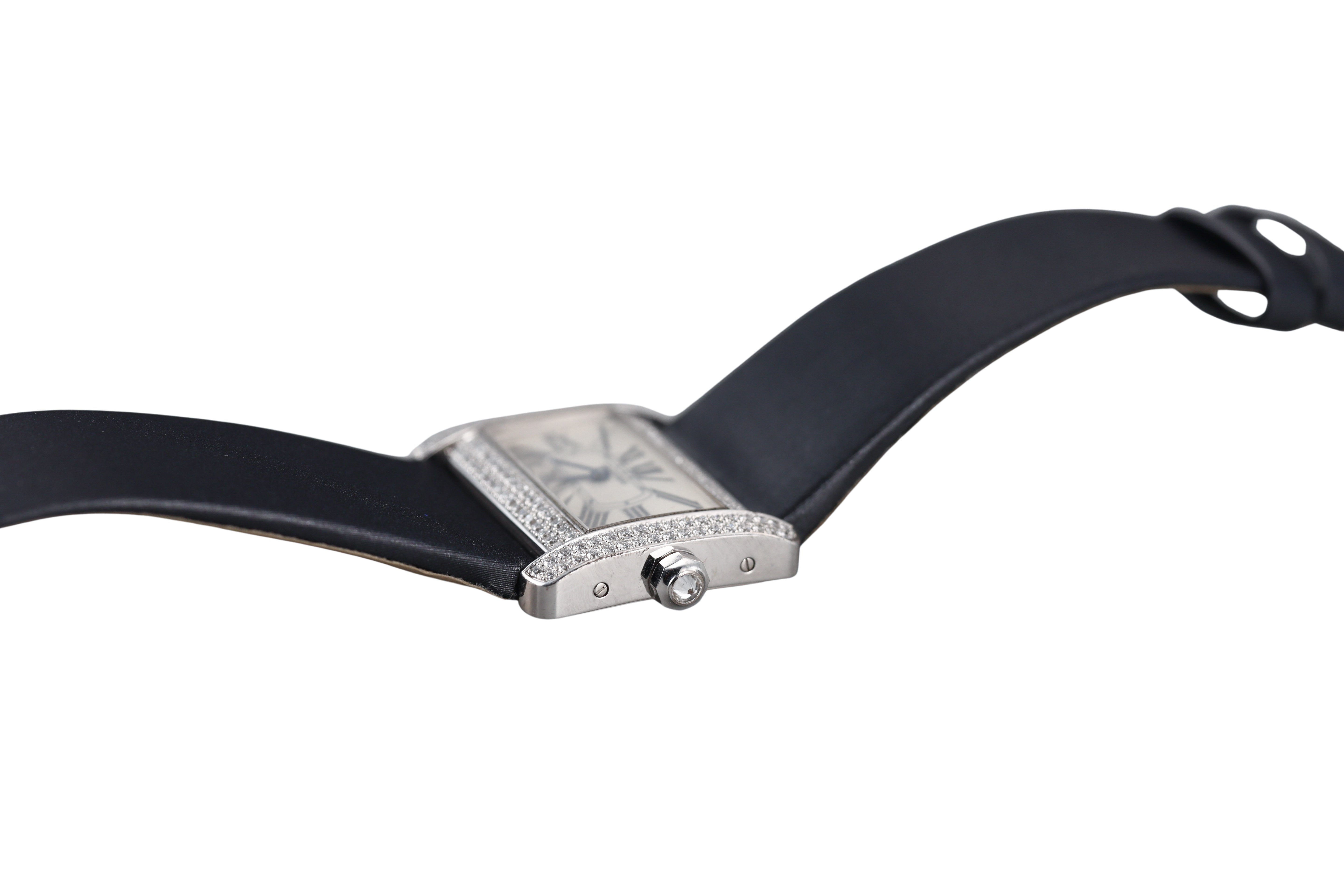 Cartier Tank Divan White Gold Diamond Ladies Watch 2613