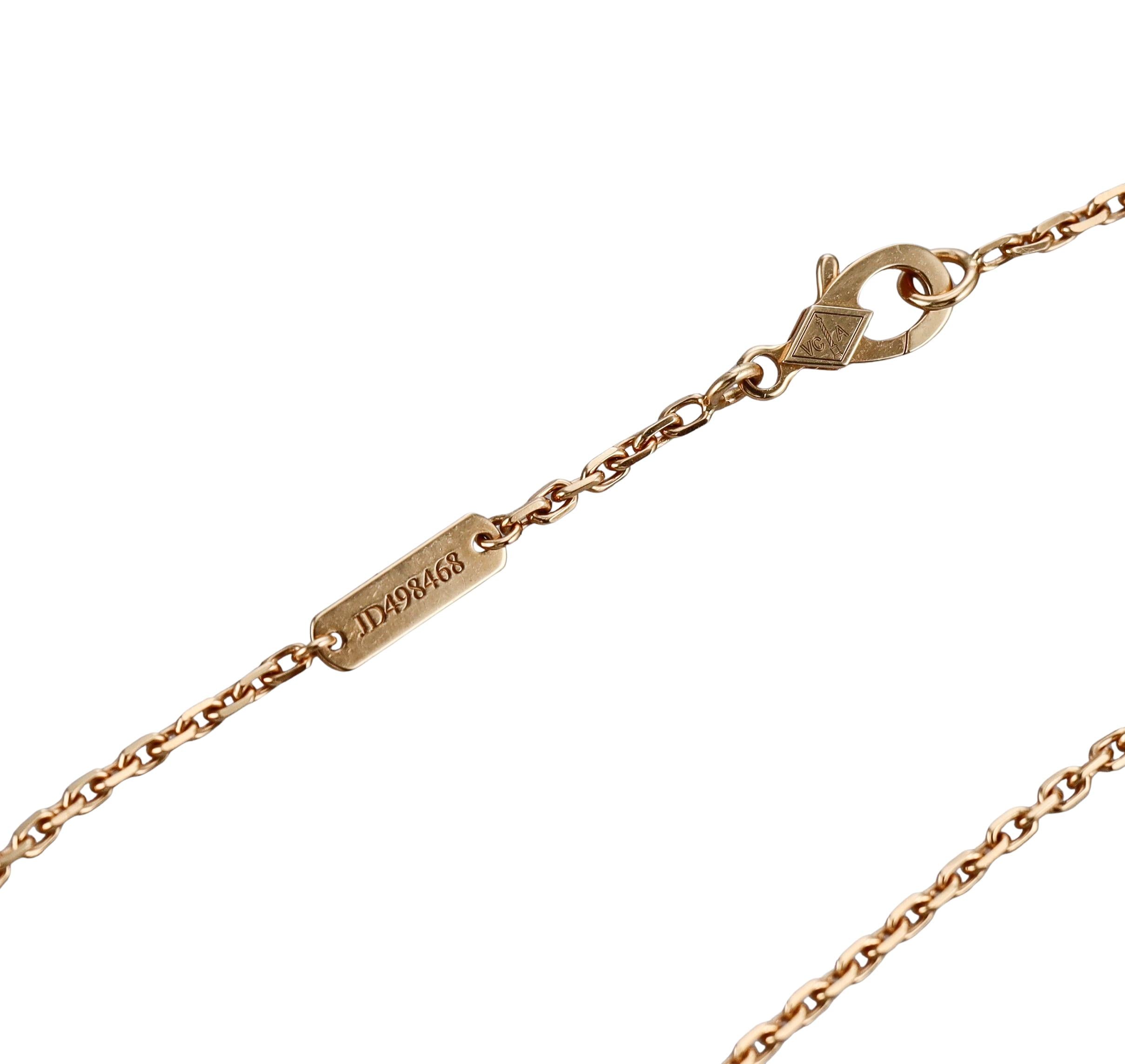 Van Cleef & Arpels Zodiaque Sagittarius Gold Pendant Necklace