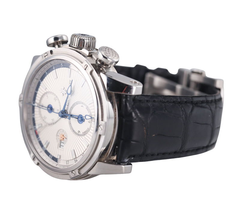 Louis Moinet Geograph Steel Men's Watch LM-24.10.62