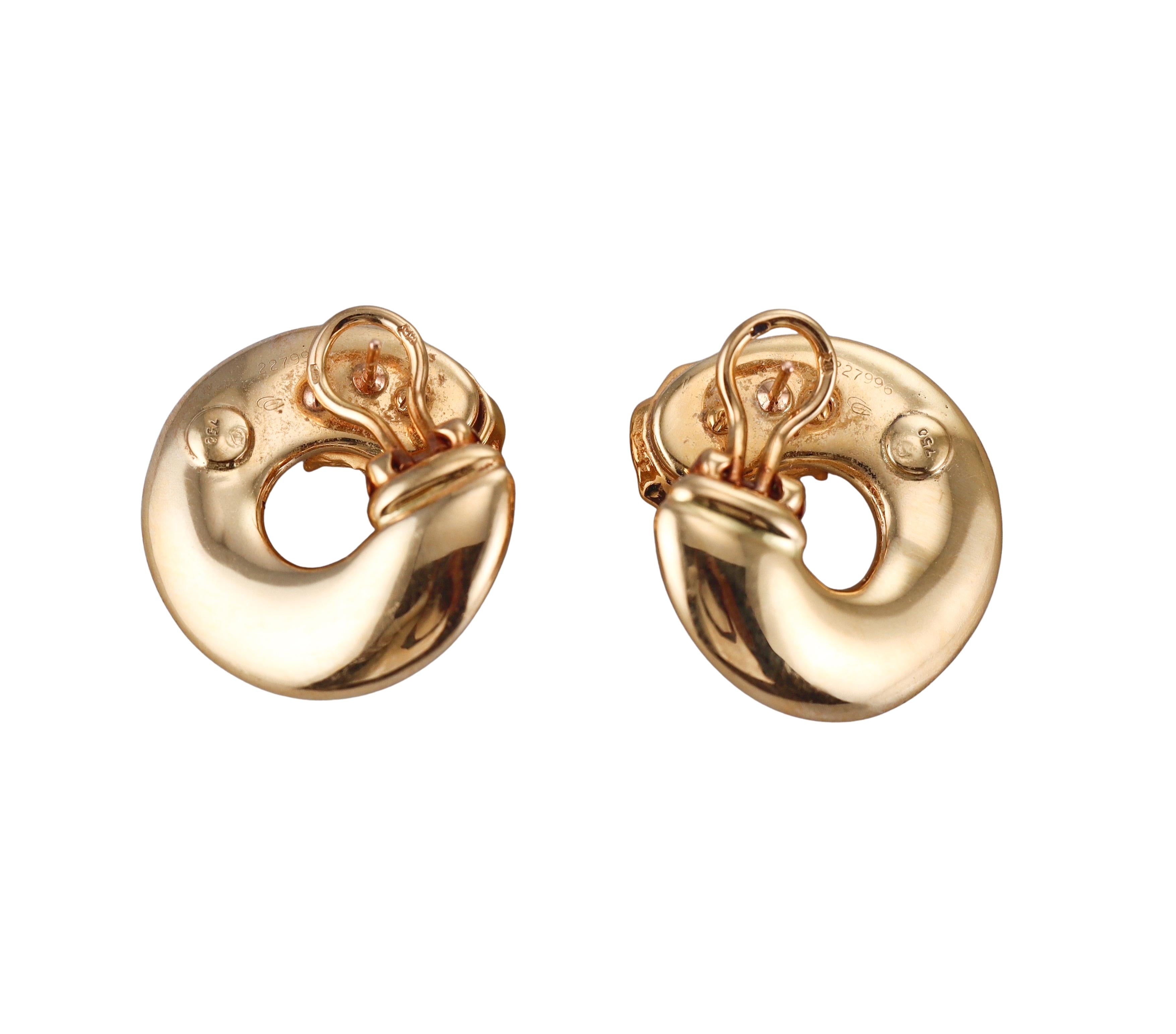 Carrera y Carrera Gold Diamond Elephant Earrings