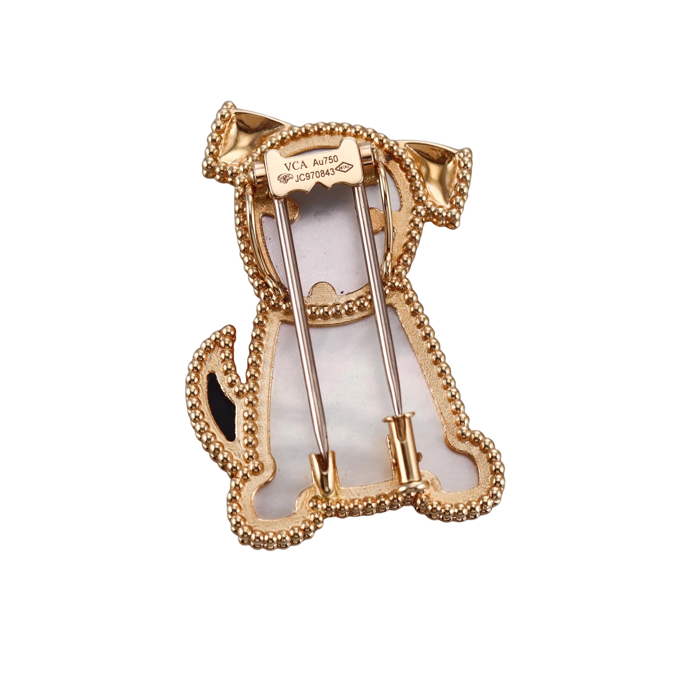 Van Cleef & Arpels Lucky Animals Gold Dog Brooch