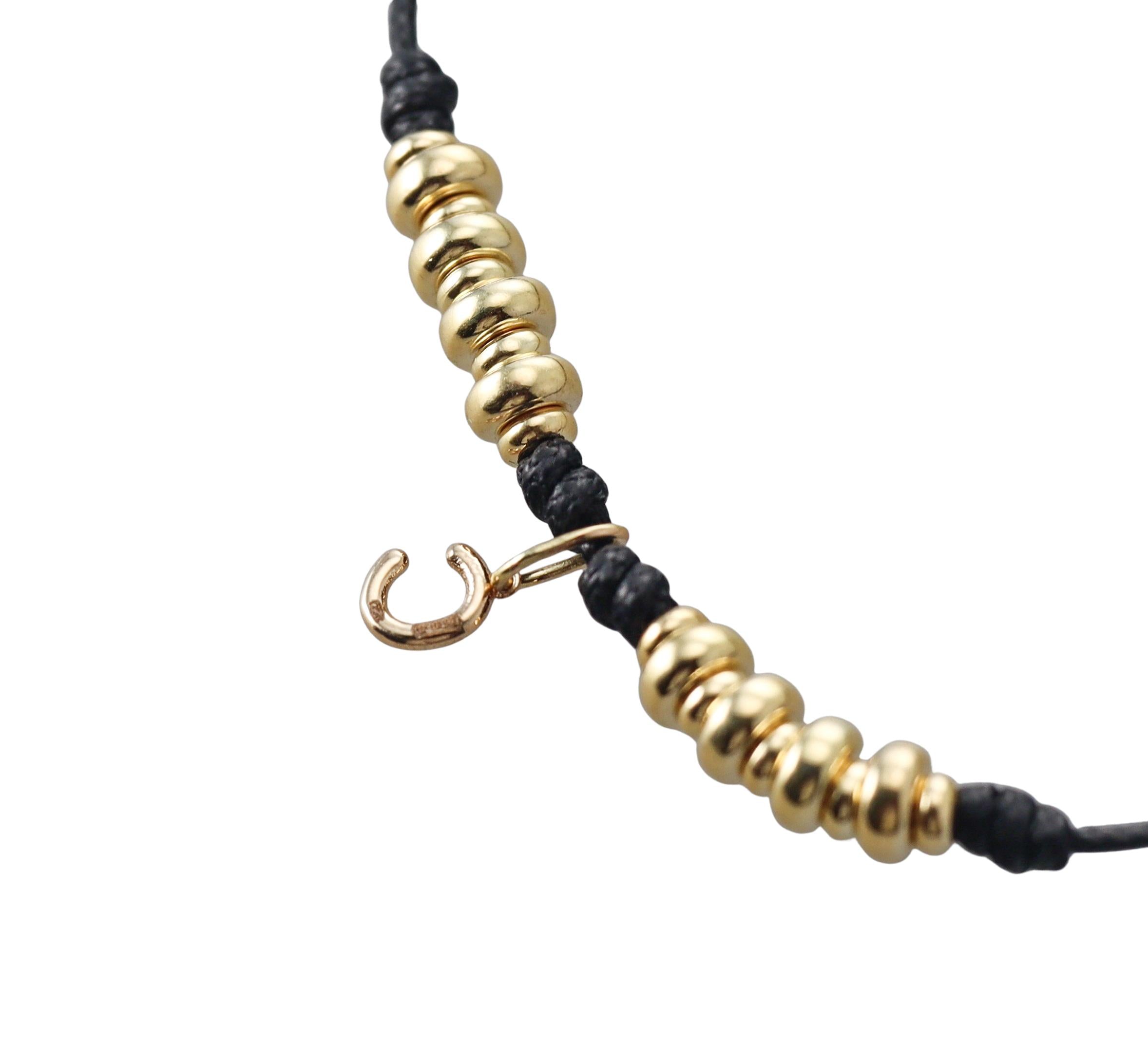 Mastrogioielli Gold Diamond Letter C Charm Bracelet