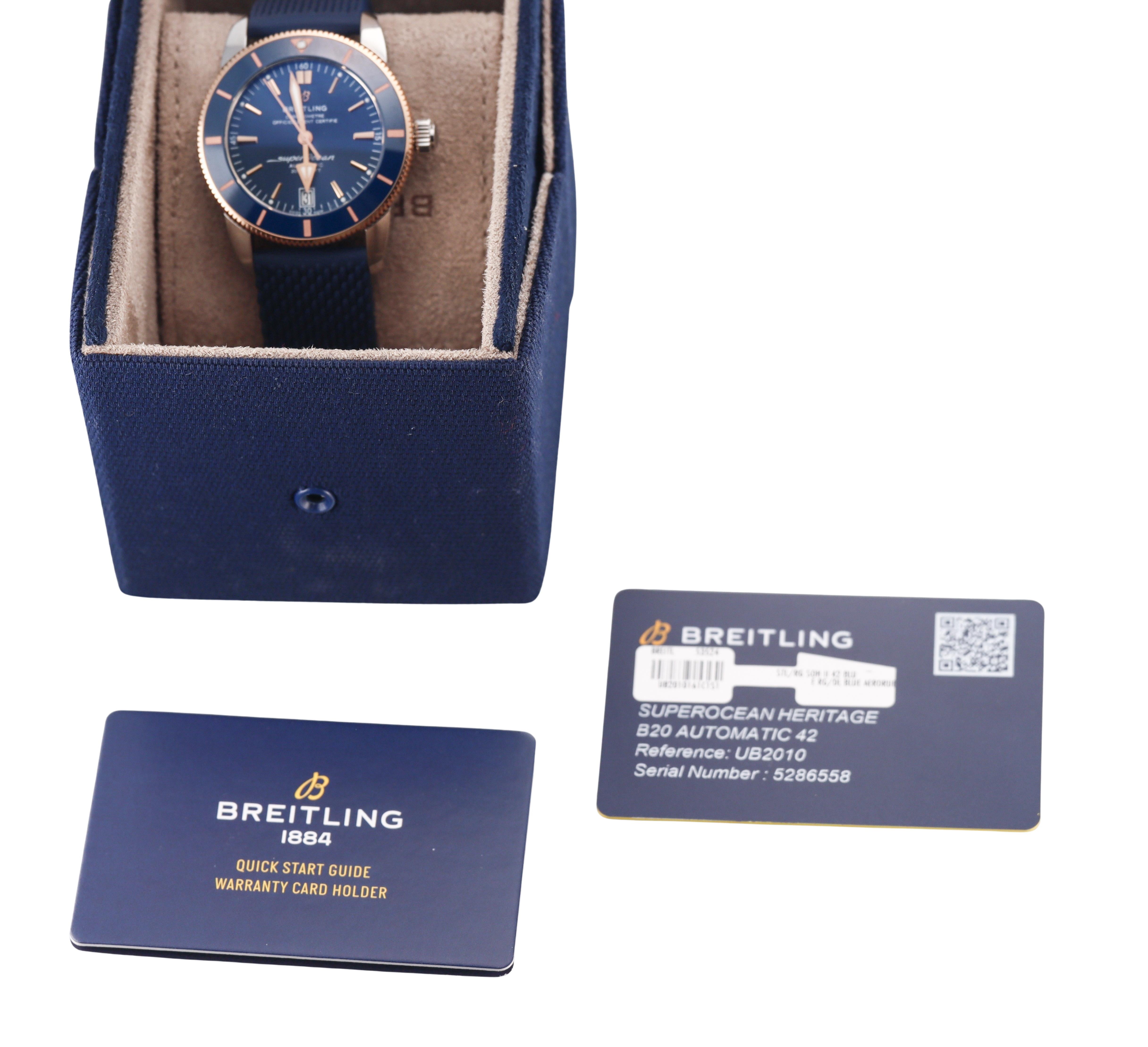 Breitling Superocean Heritage B20 Automatic 42 Watch UB2010