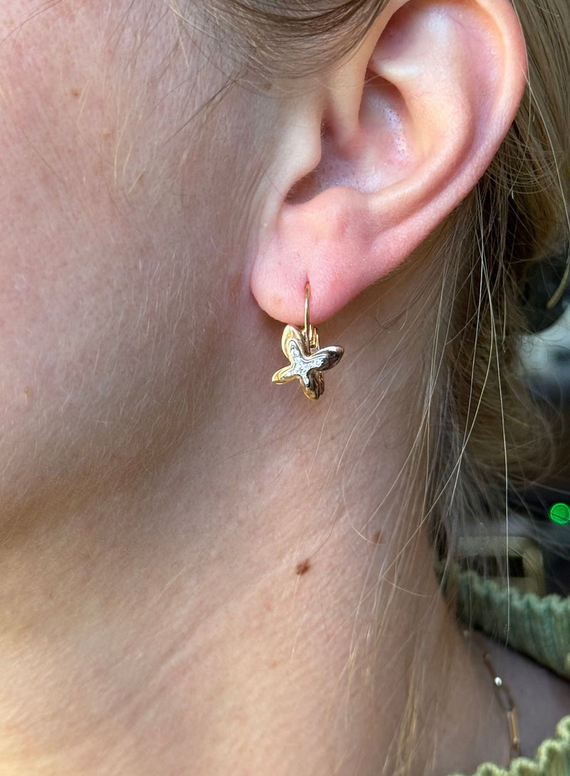 Mimi Milano Freevola Rose Gold Diamond Butterfly Earrings