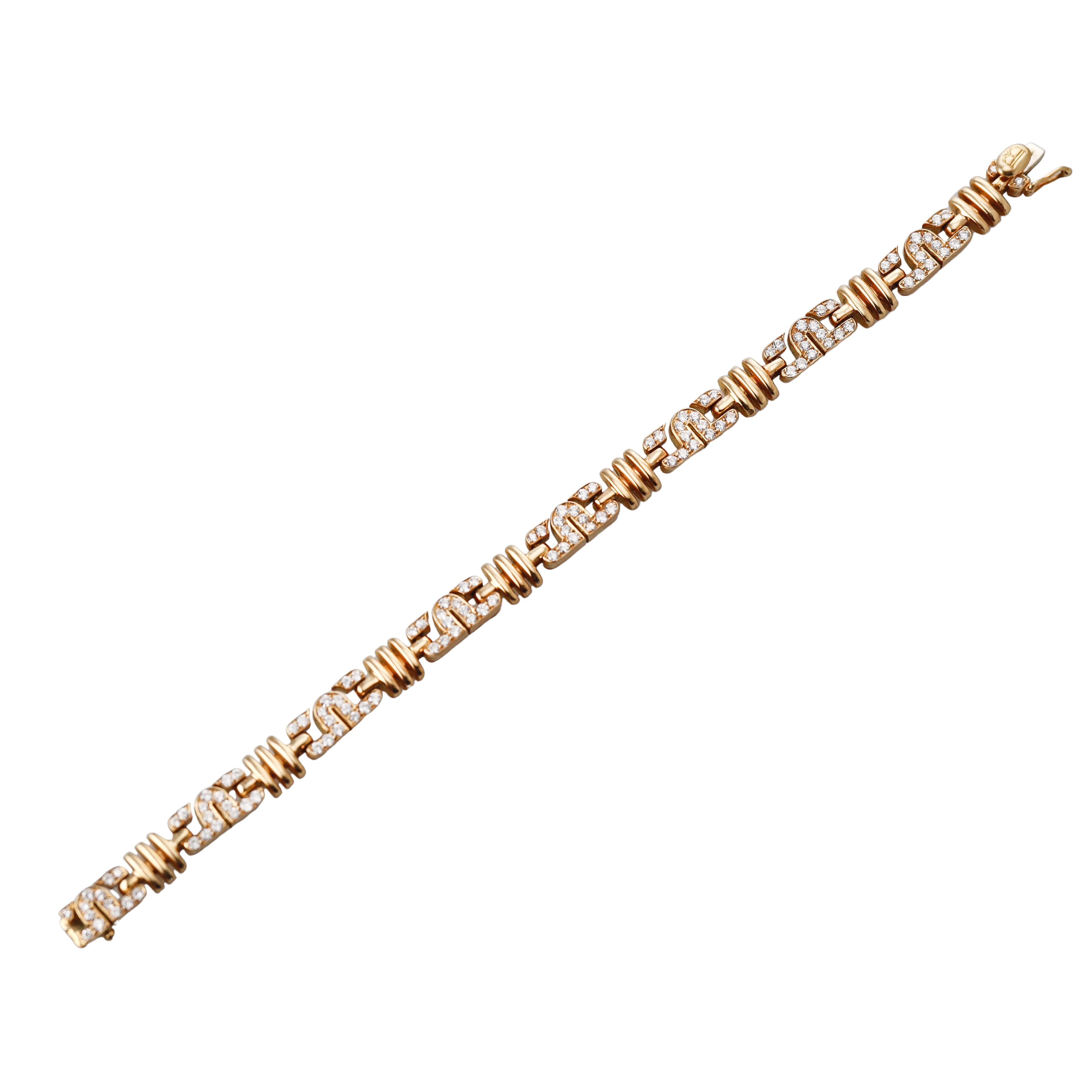 Bulgari Parentesi Diamond Gold Bracelet