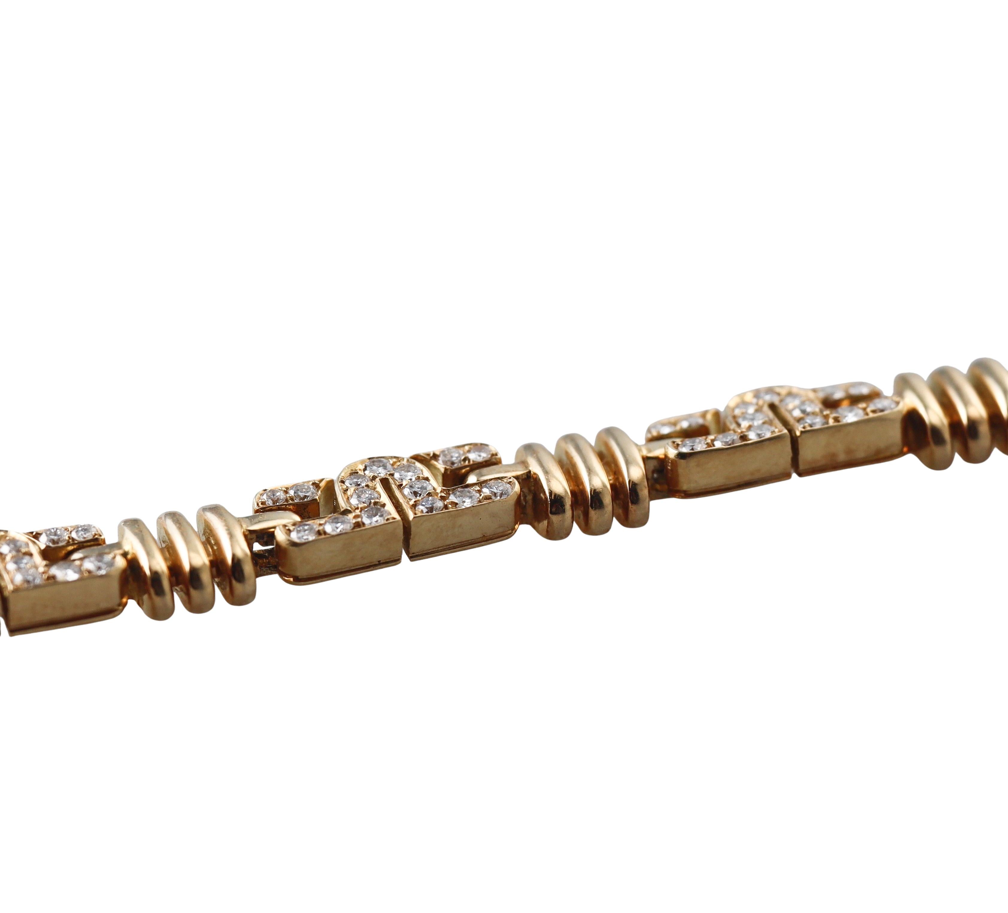 Bulgari Parentesi Diamond Gold Bracelet