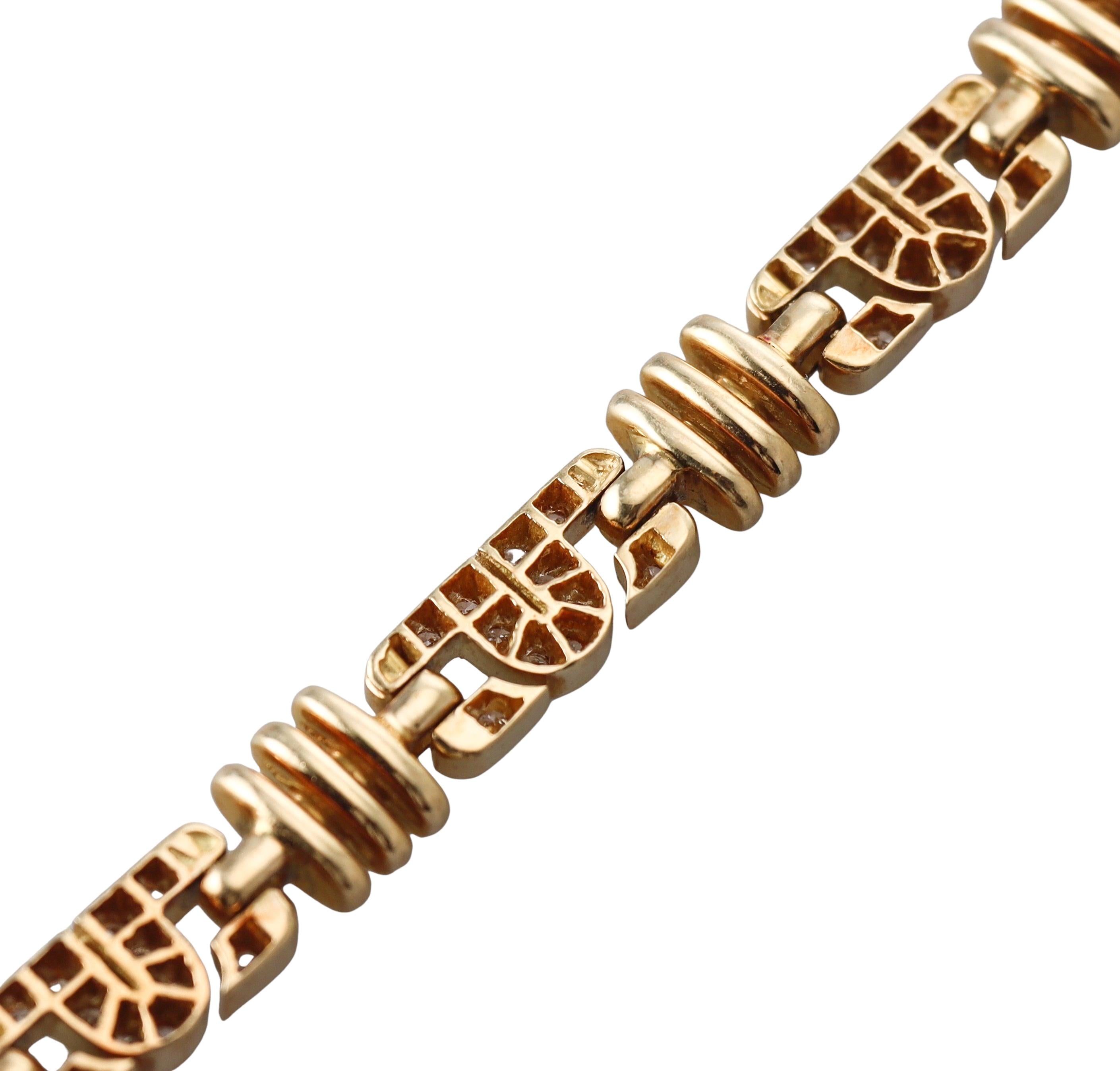 Bulgari Parentesi Diamond Gold Bracelet