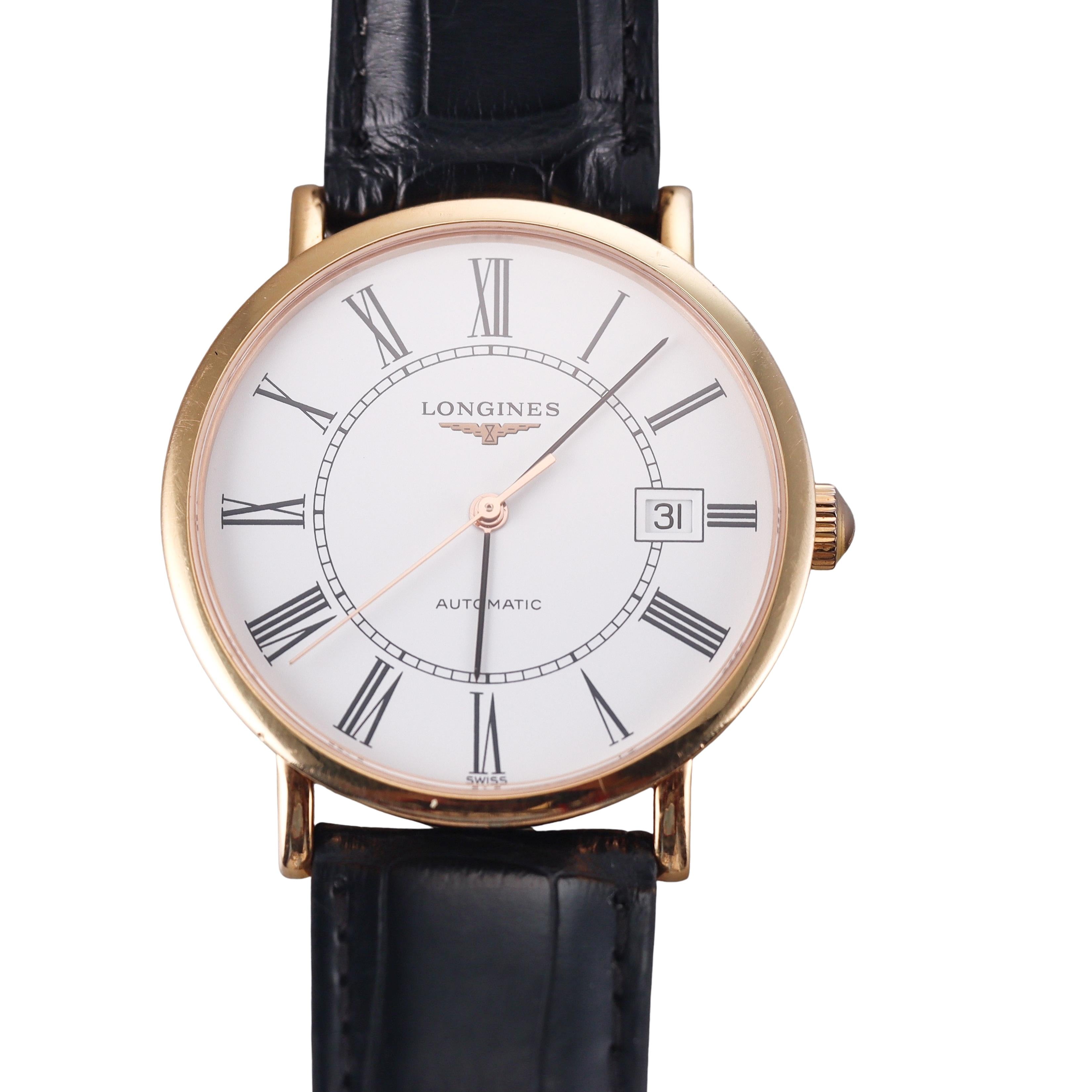 Longines Elegant Collection 18k Yellow Gold Automatic Watch L4.787.8