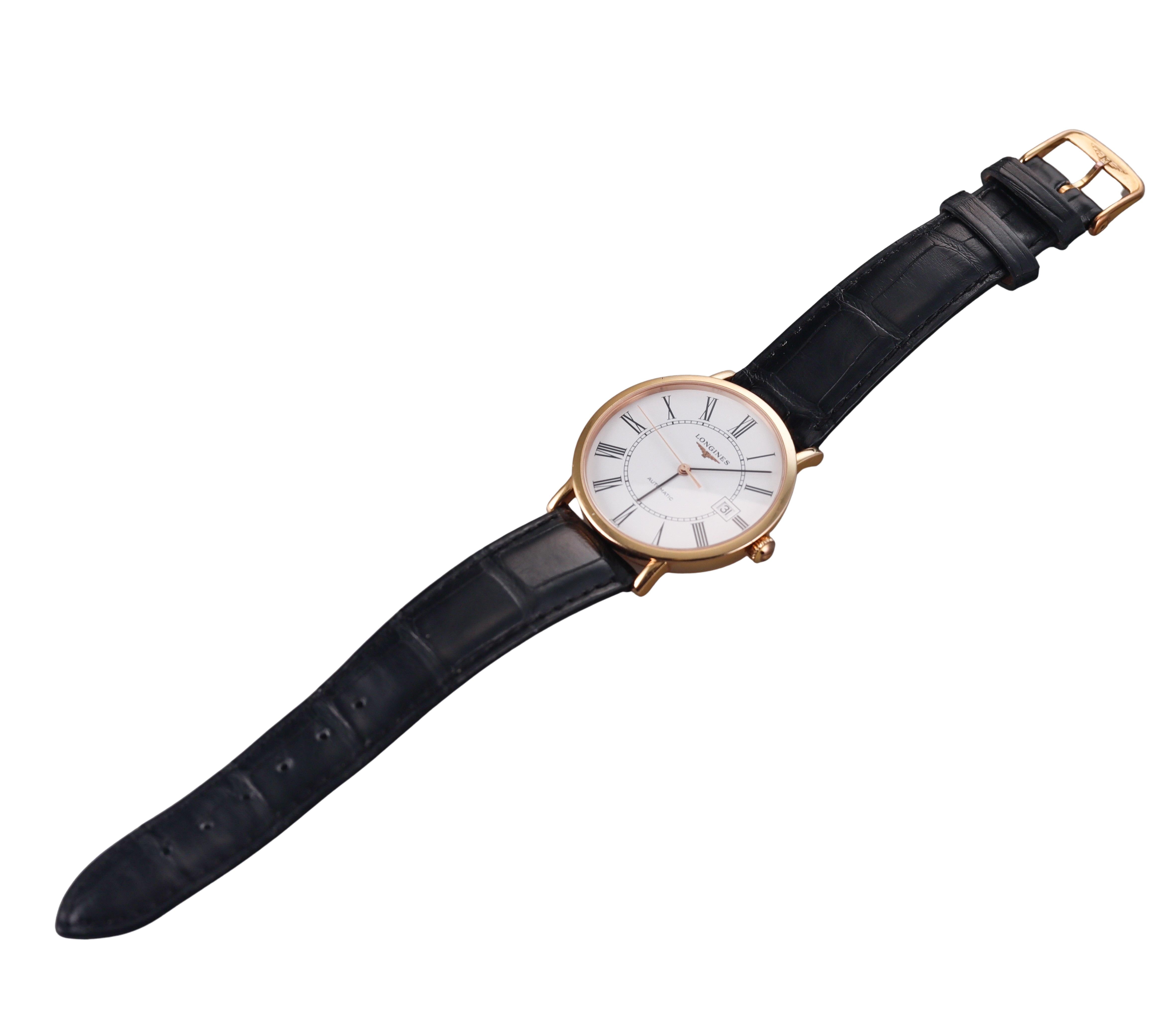 Longines Elegant Collection 18k Yellow Gold Automatic Watch L4.787.8