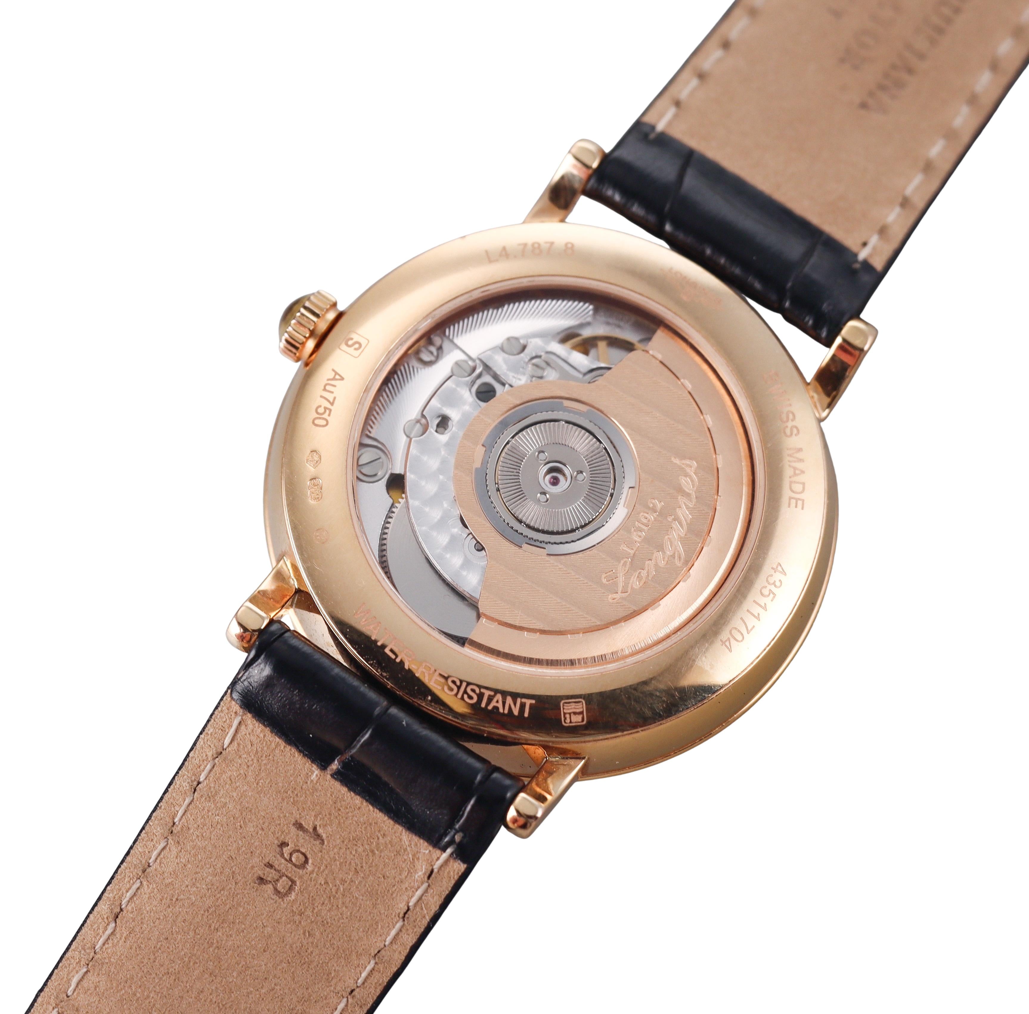 Longines Elegant Collection 18k Yellow Gold Automatic Watch L4.787.8