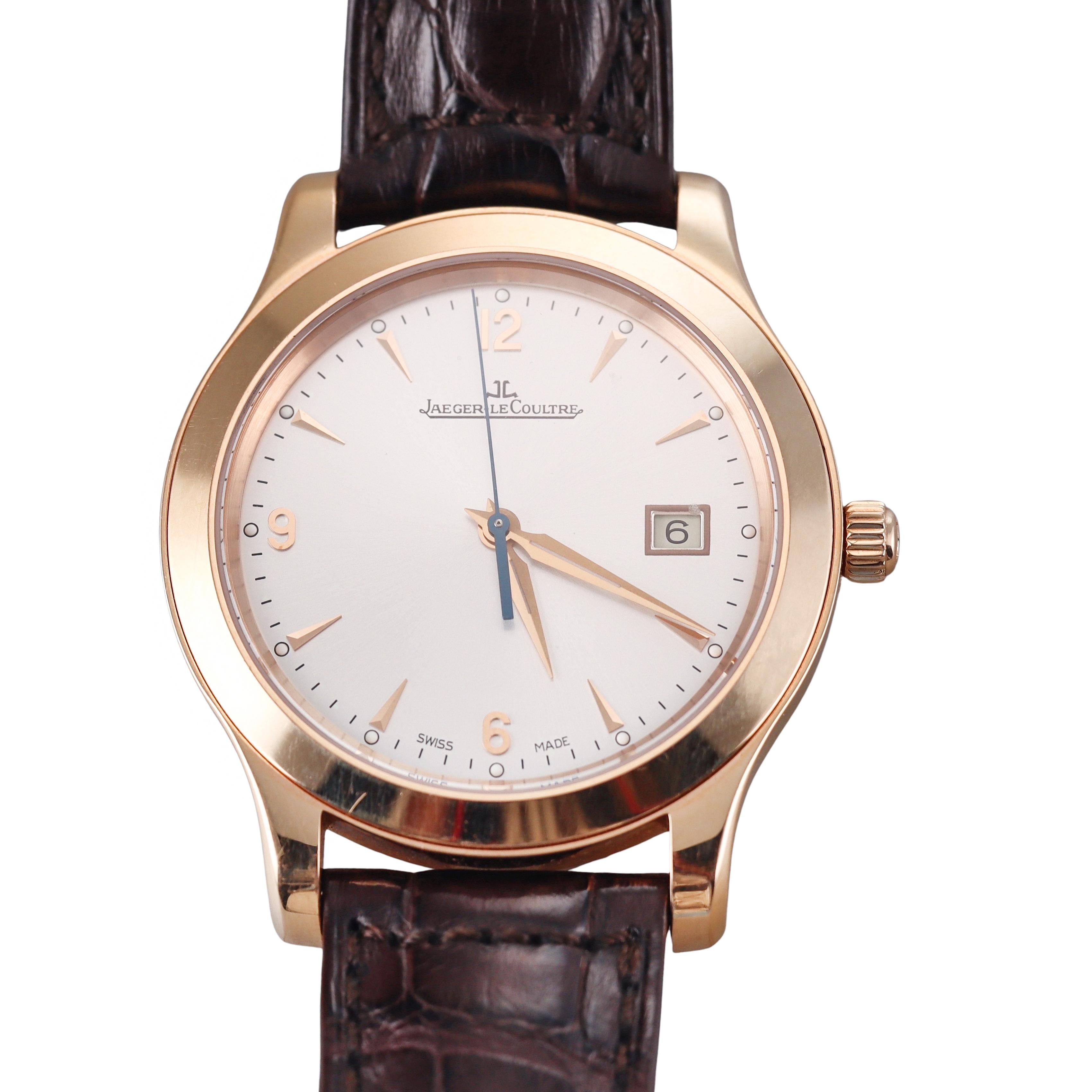 Jaeger-LeCoultre Master Control 18k Rose Gold Automatic Watch 147.2.37.S