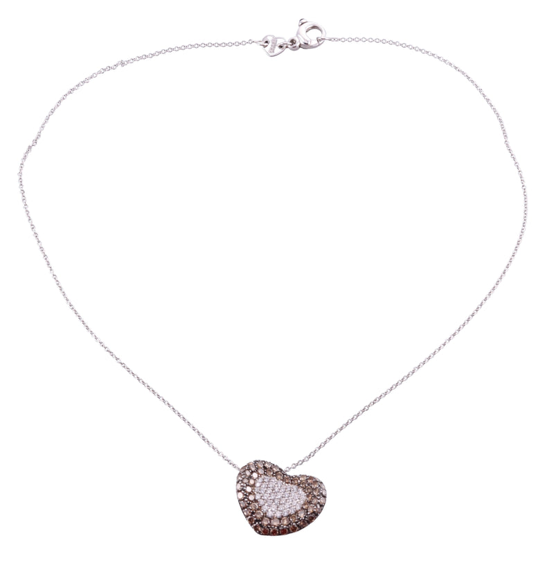 Pasquale Bruni 18k Gold Diamond Heart Pendant Necklace