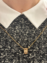 Bulgari Parentesi Diamond Gold Pendant Necklace