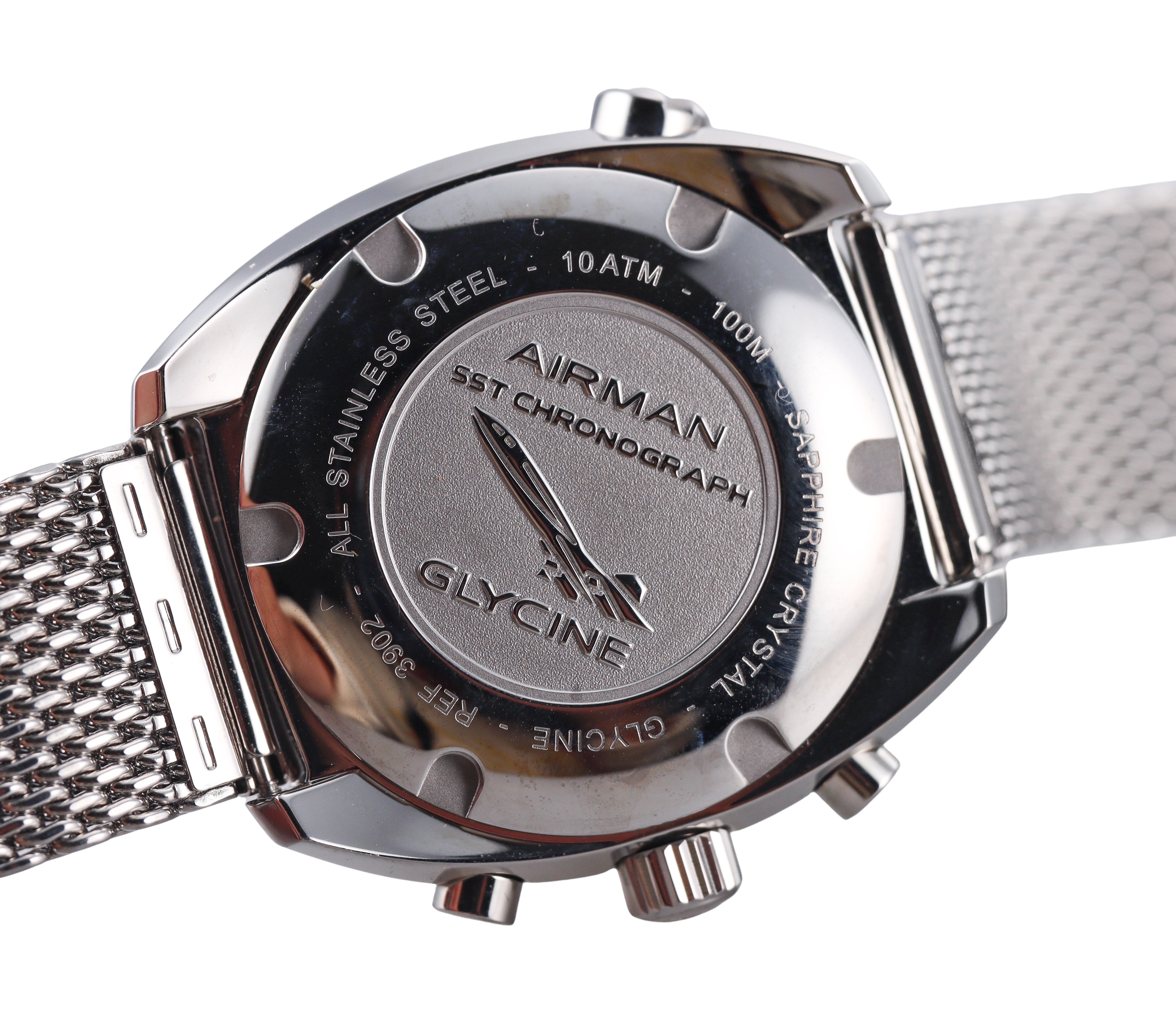 Glycine Airman Automatic Chronograph Watch 3902.186.MM