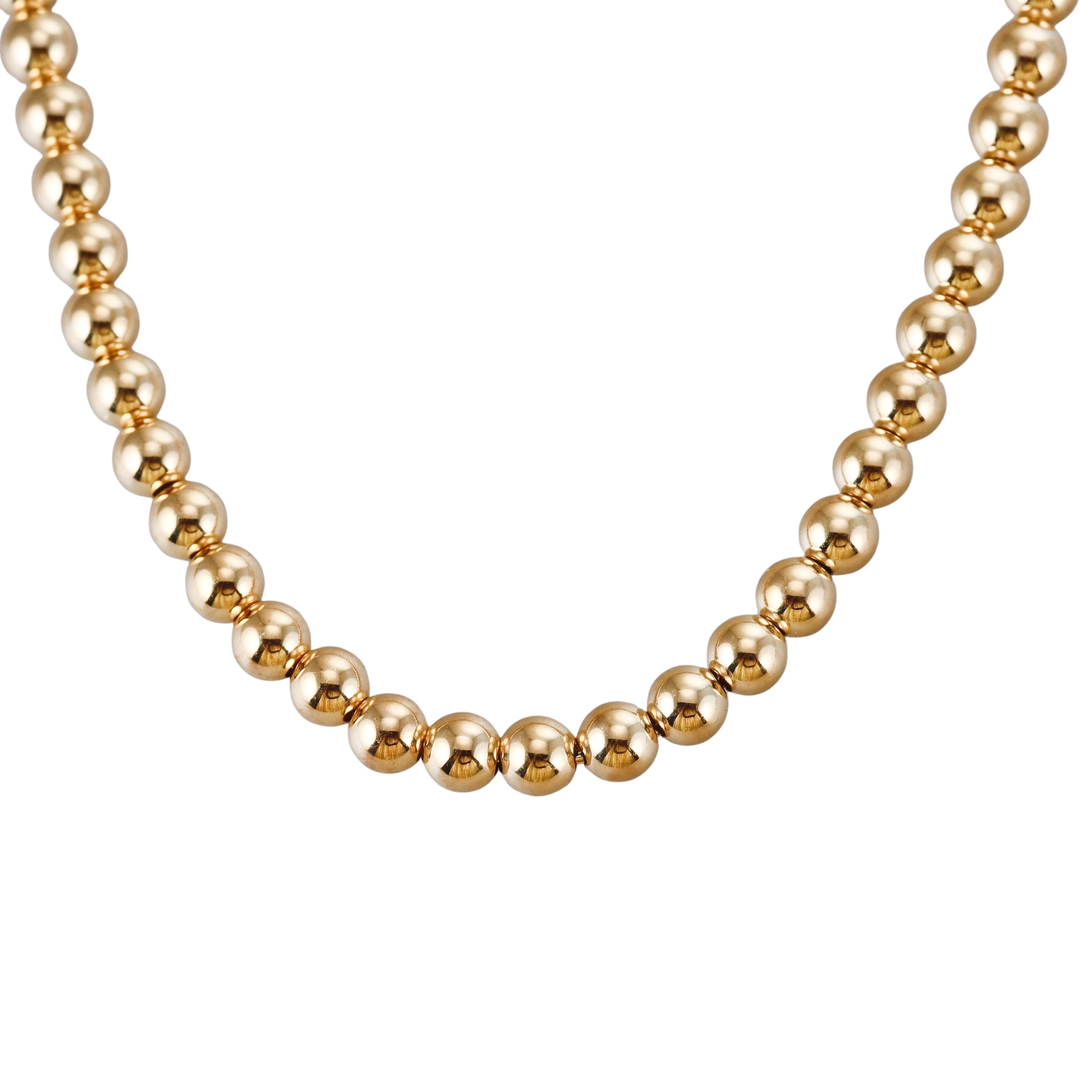 Tiffany & Co HardWear Yellow Gold Ball Necklace