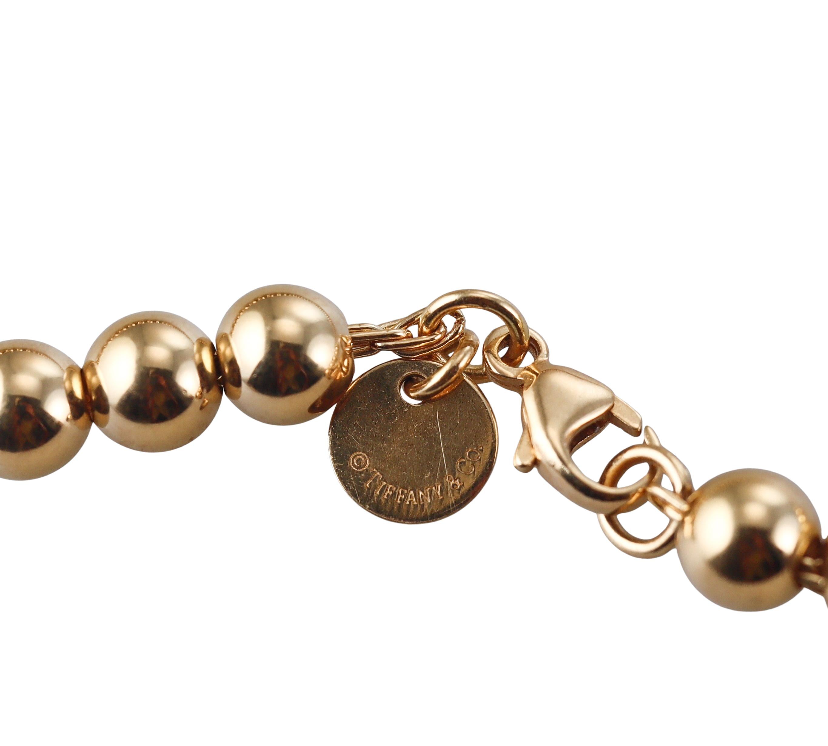 Tiffany & Co HardWear Yellow Gold Ball Necklace
