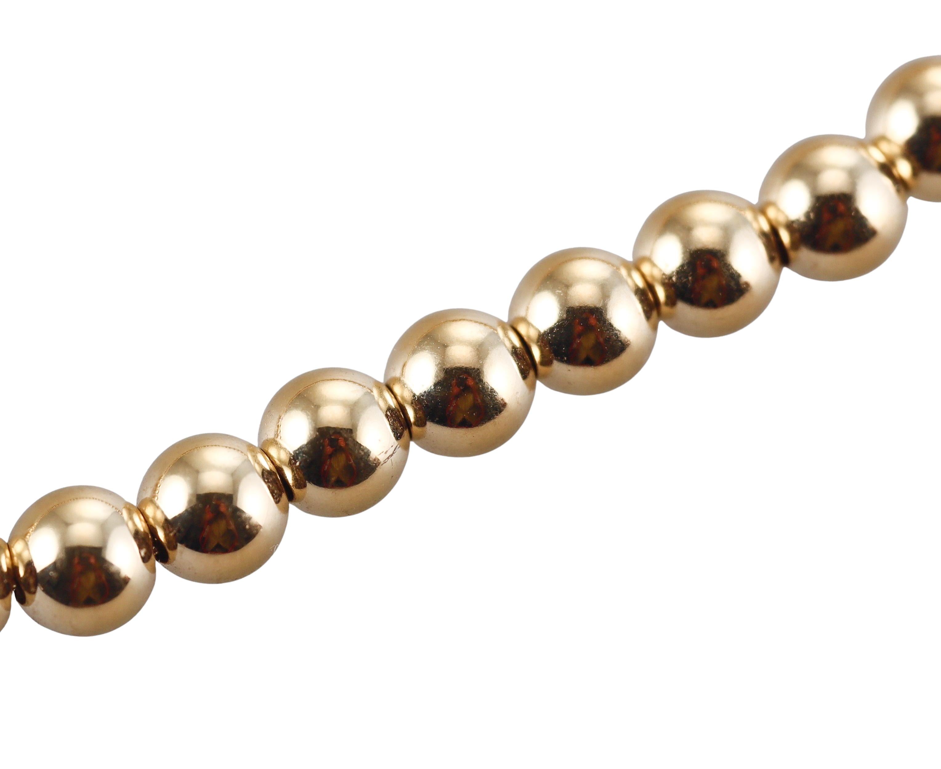 Tiffany & Co HardWear Yellow Gold Ball Necklace