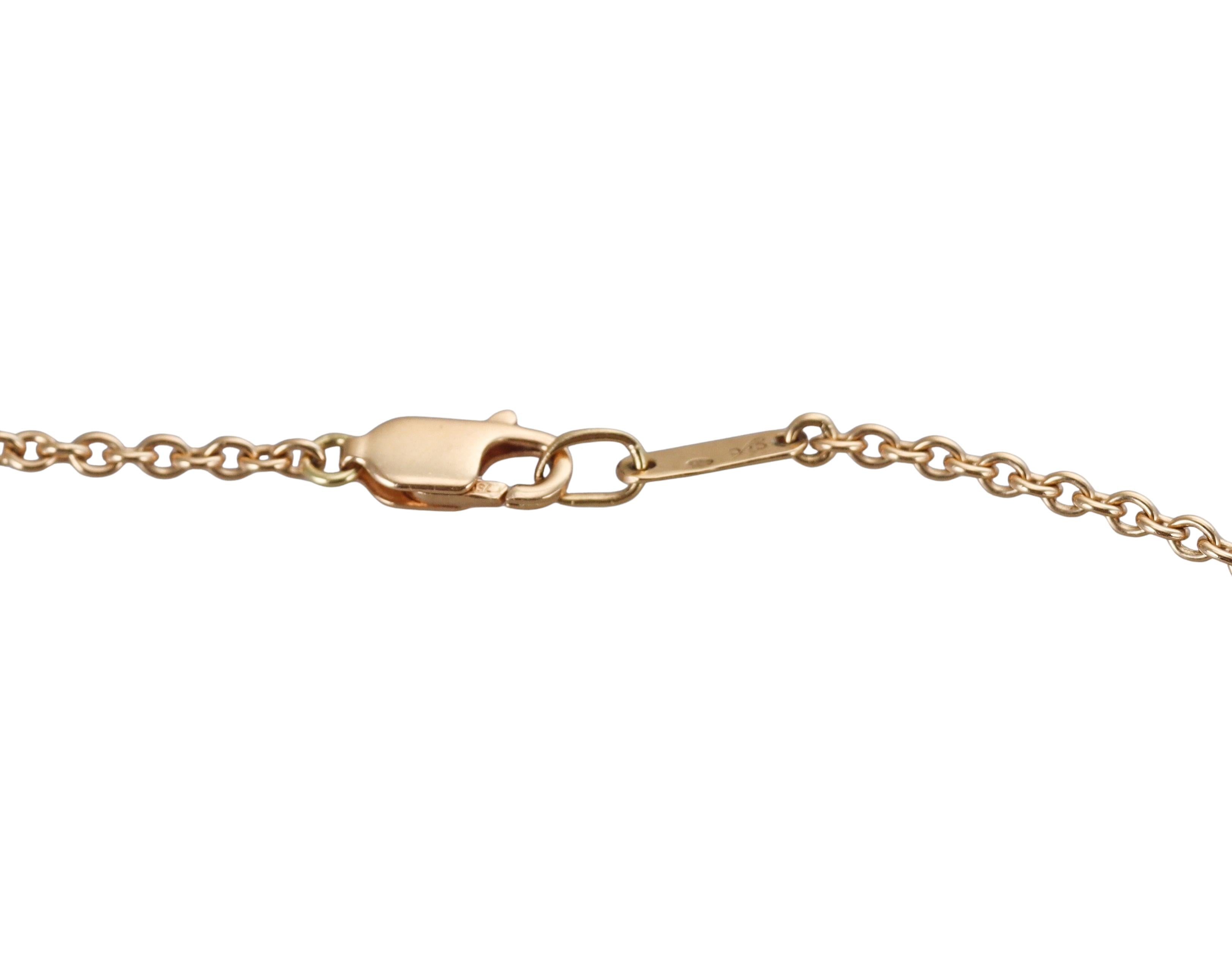 Carrera y Carrera Sol y Sombra Diamond Gold Pendant Necklace