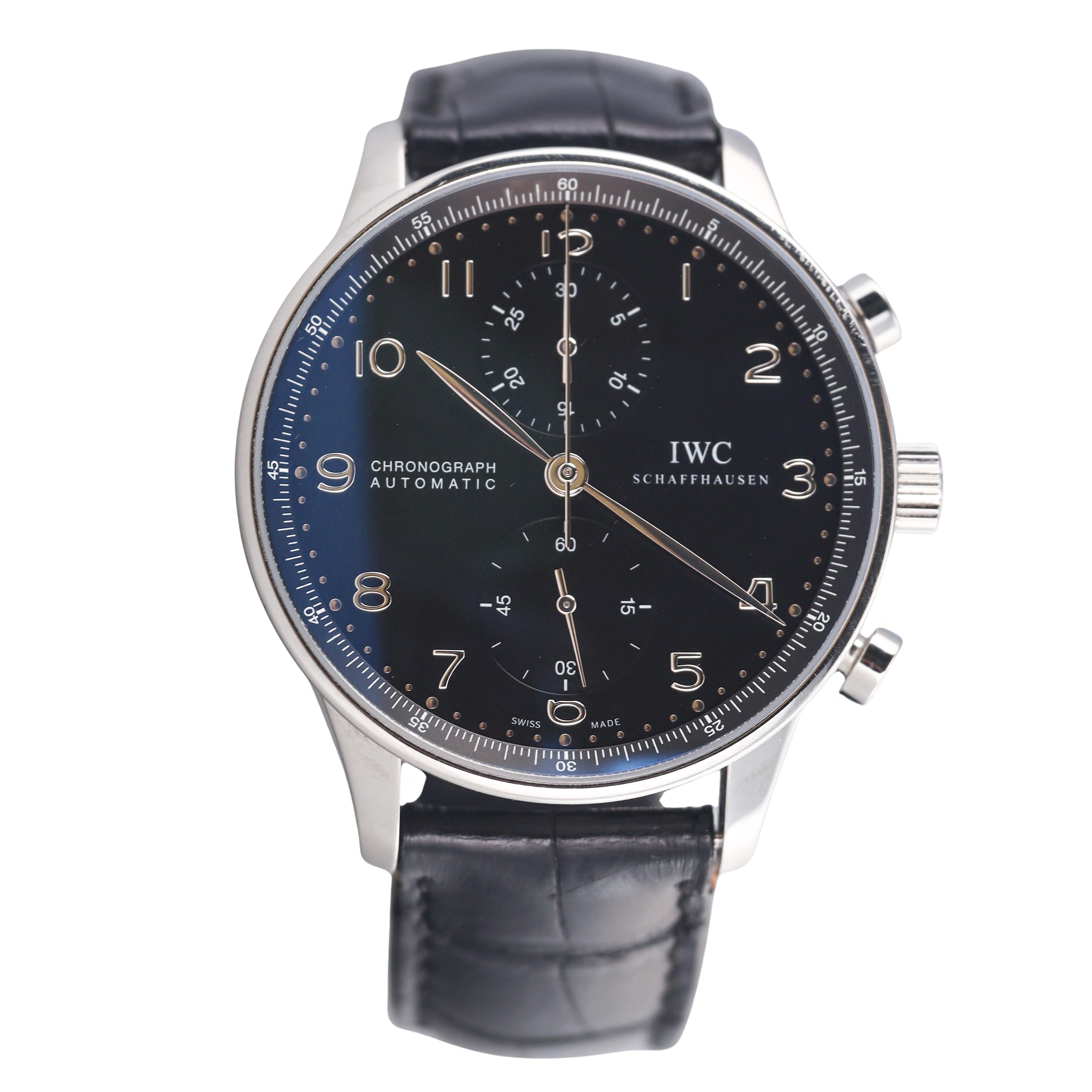 IWC Portugieser Chronograph Stainless Steel Automatic Watch IW371447