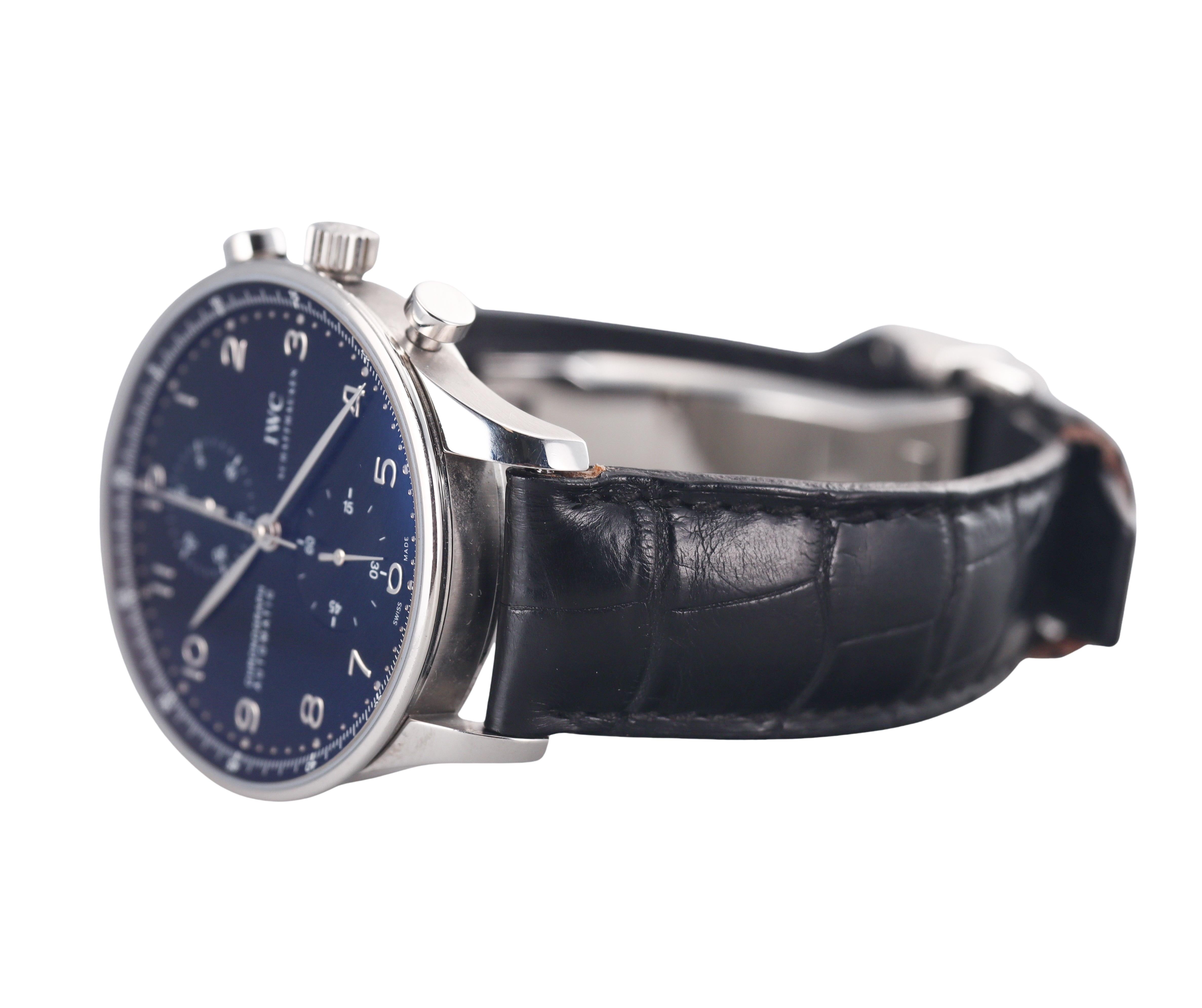IWC Portugieser Chronograph Stainless Steel Automatic Watch IW371447