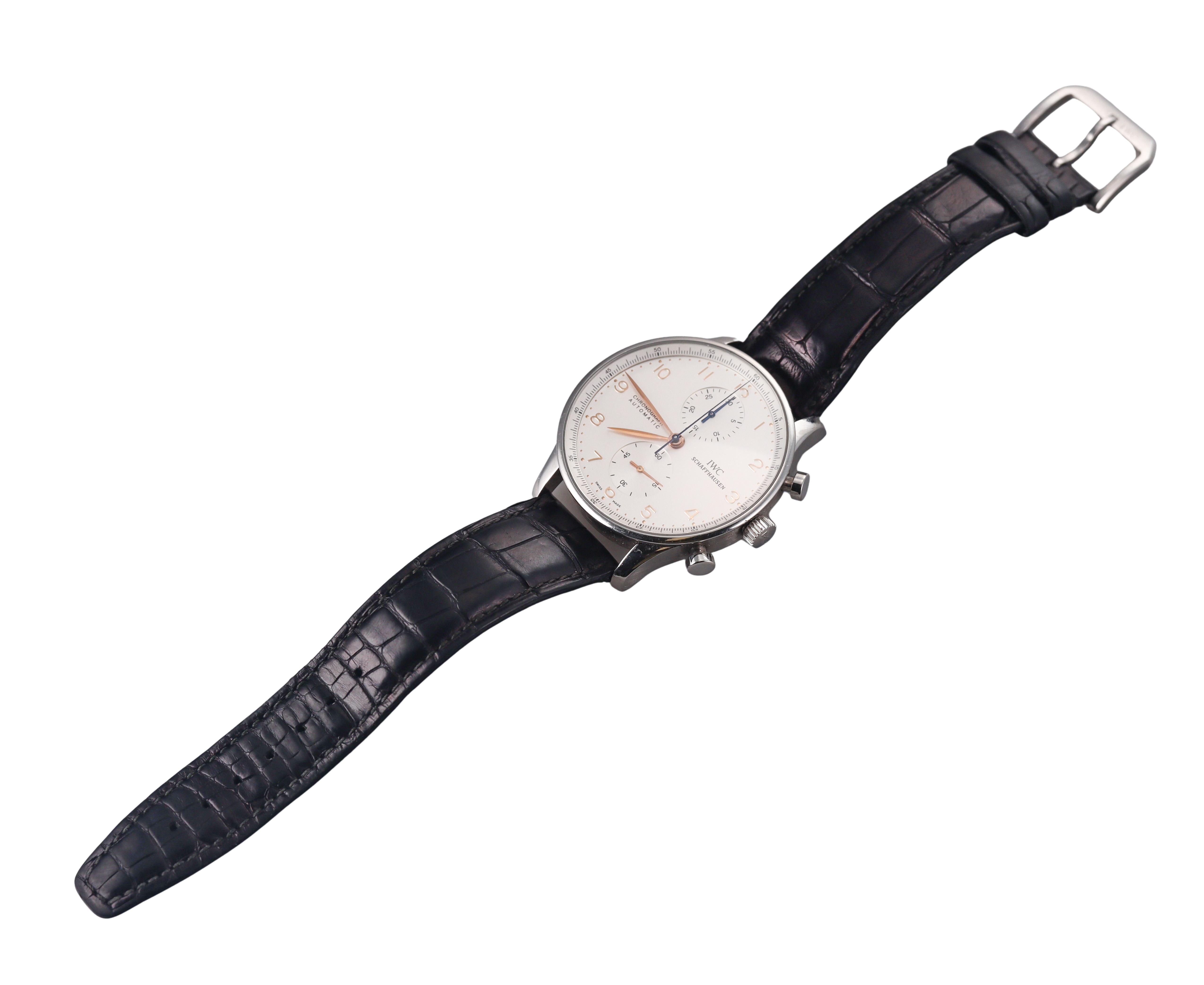 IWC Portugieser Chronograph Stainless Steel Automatic Watch IW371401
