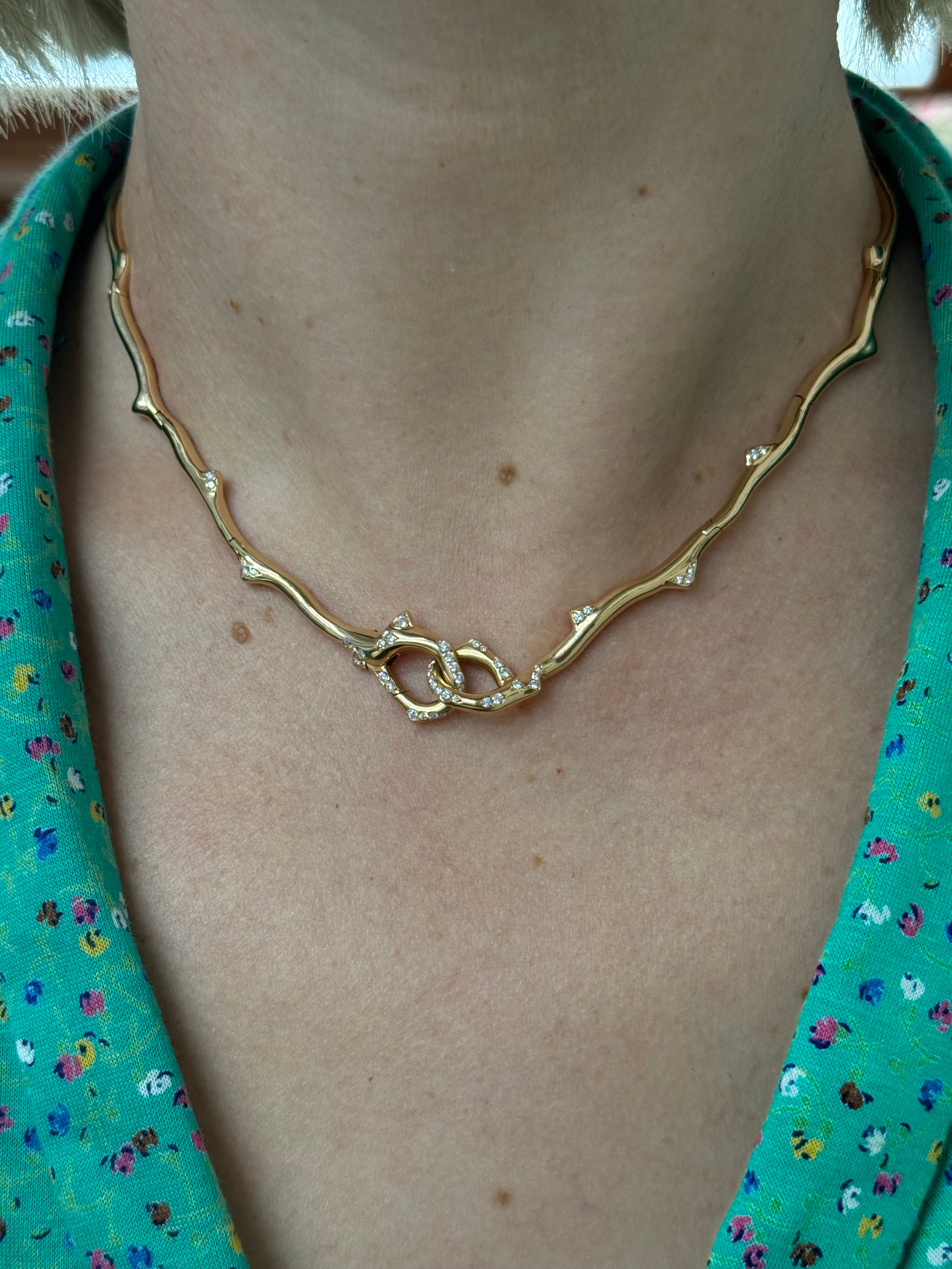 Dior Bois de Rose Diamond Rose Gold Necklace