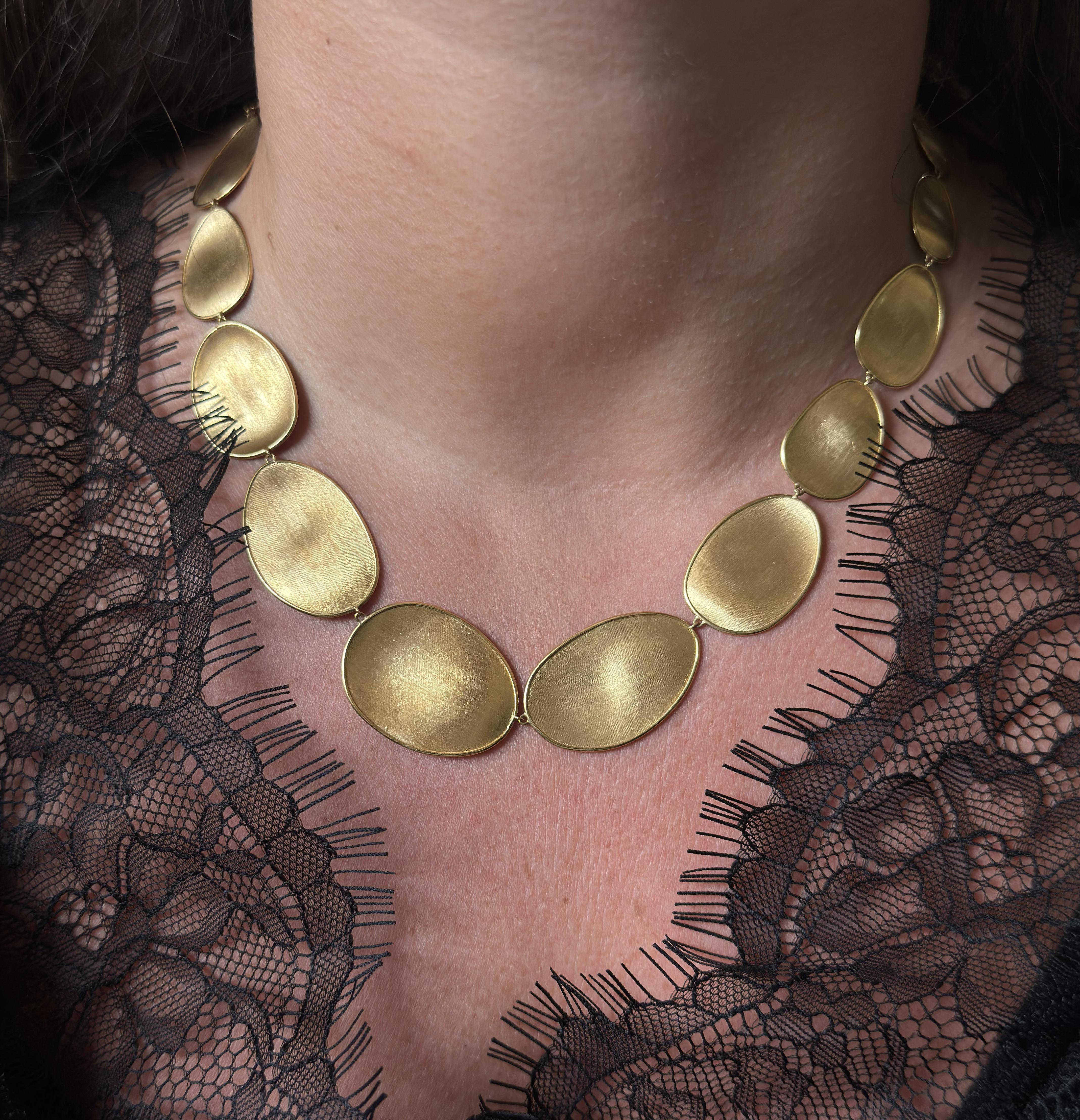 Marco Bicego Lunaria Gold Graduated Necklace