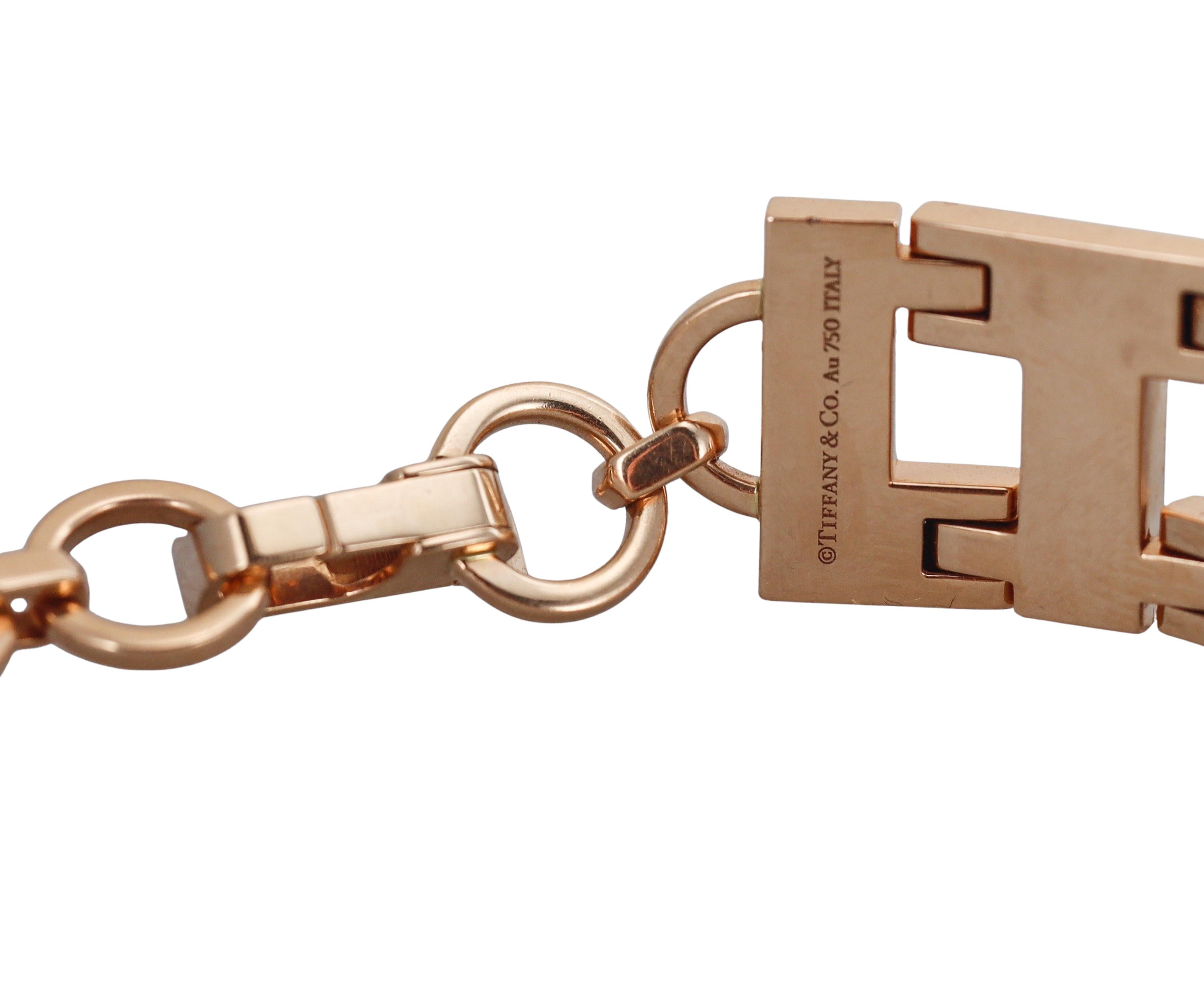 Tiffany & Co T True Collar Rose Gold Choker Necklace