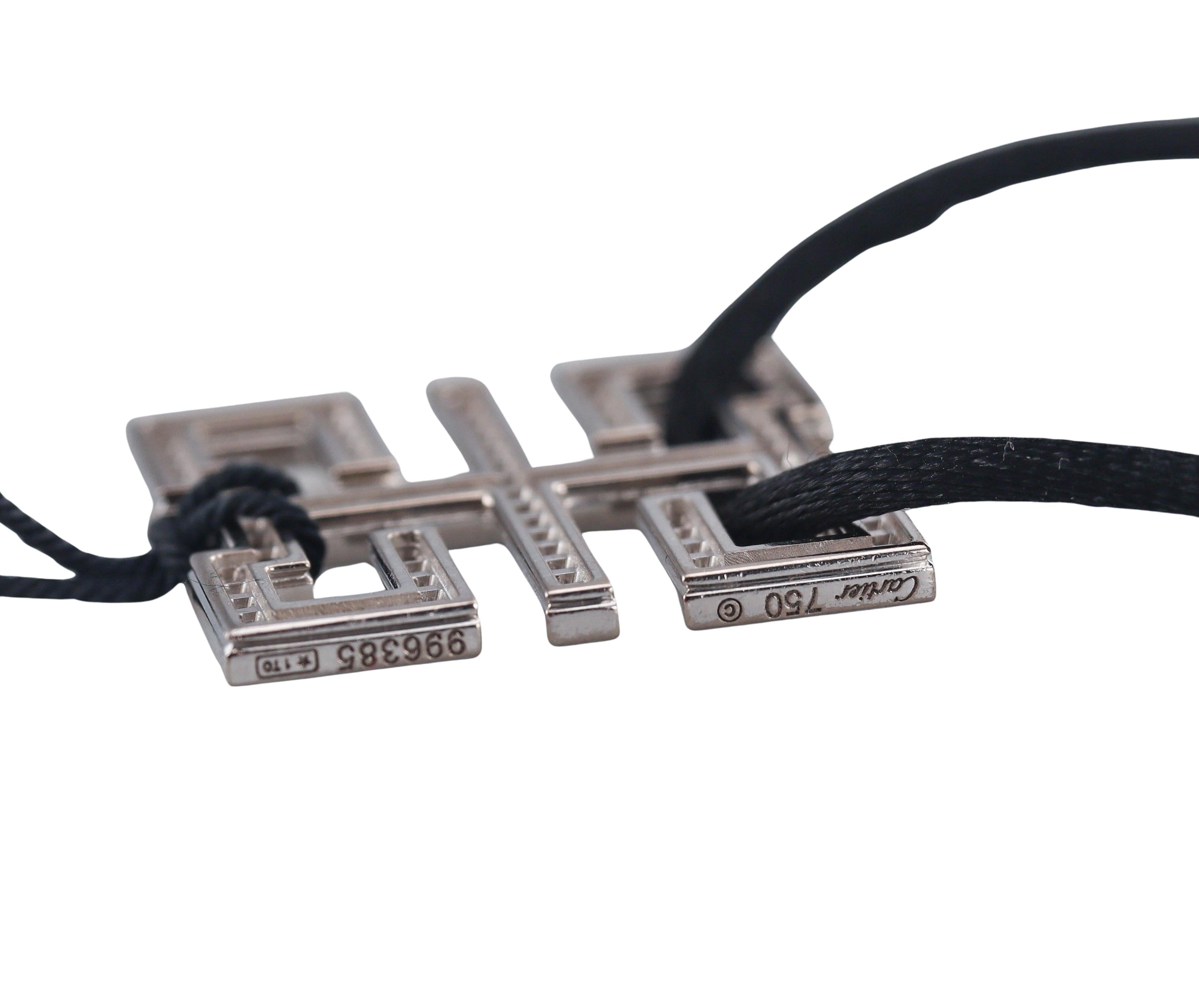 Cartier La Baiser du Dragon Diamond Ruby Gold Pendant Cord Necklace