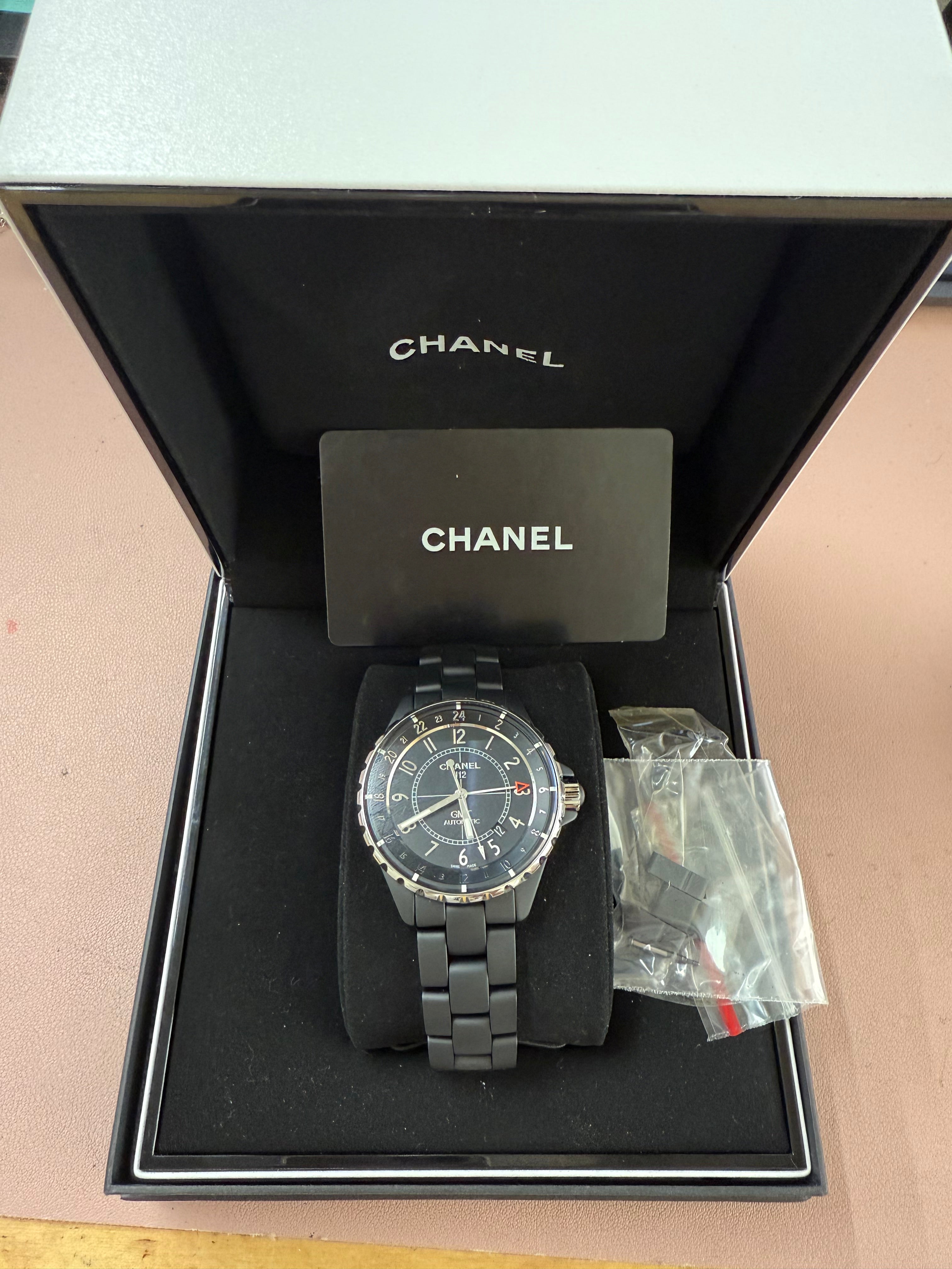 Chanel J12 GMT Matte Black Ceramic Steel 41mm Watch H3101