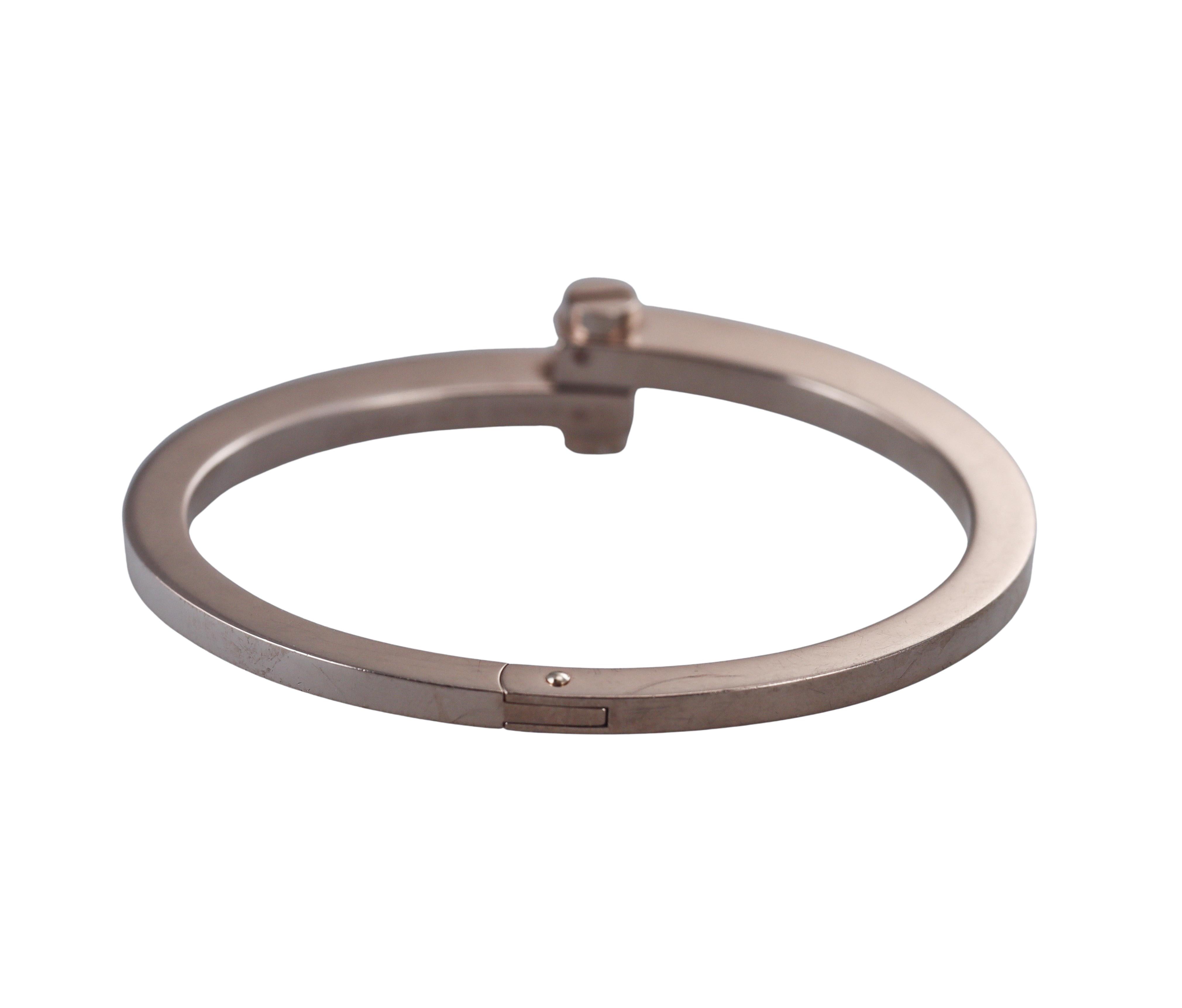 Cartier Menottes White Gold Bangle Bracelet