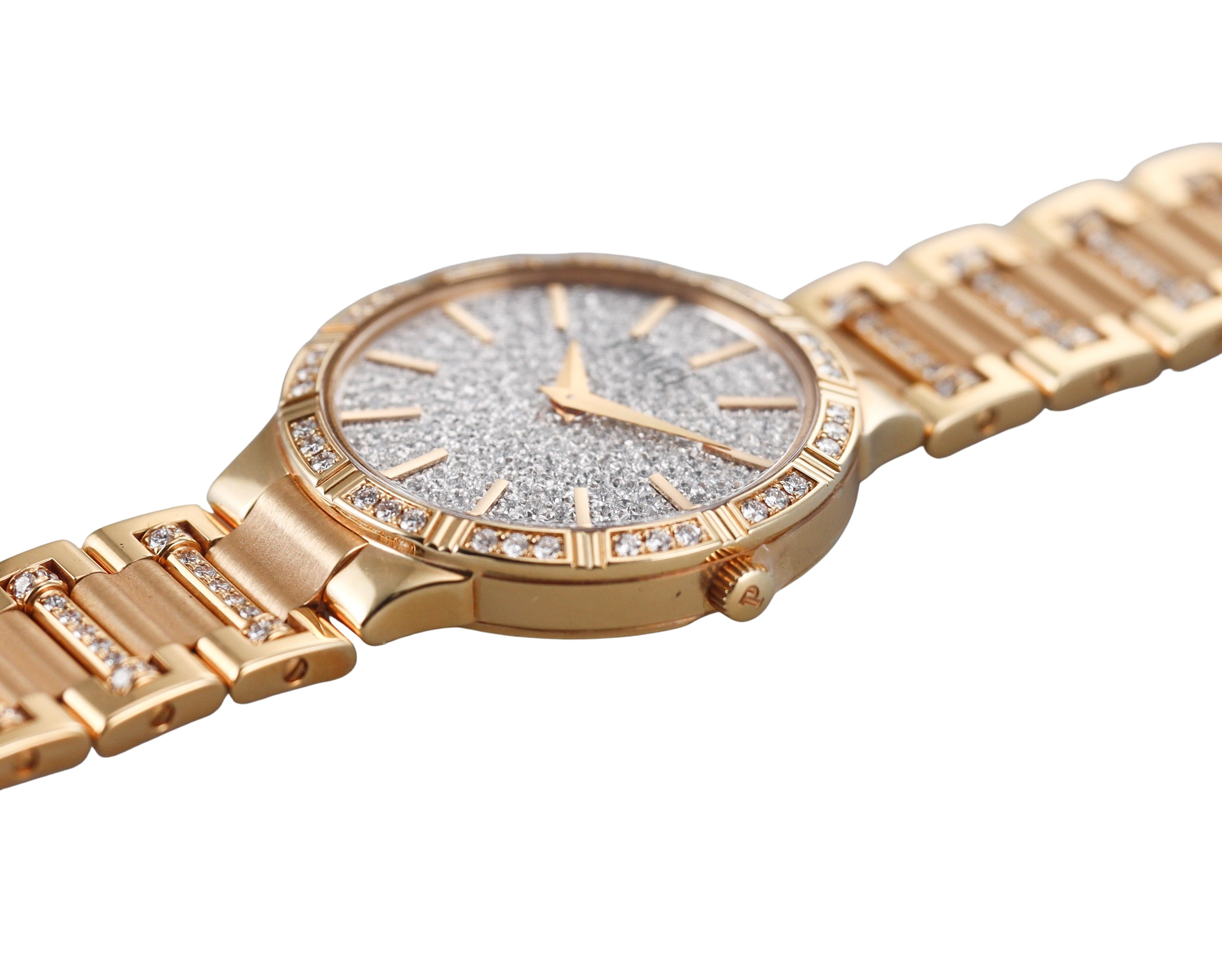 Piaget Dancer 18k Gold Diamond Quartz Ladies Watch G0A37053
