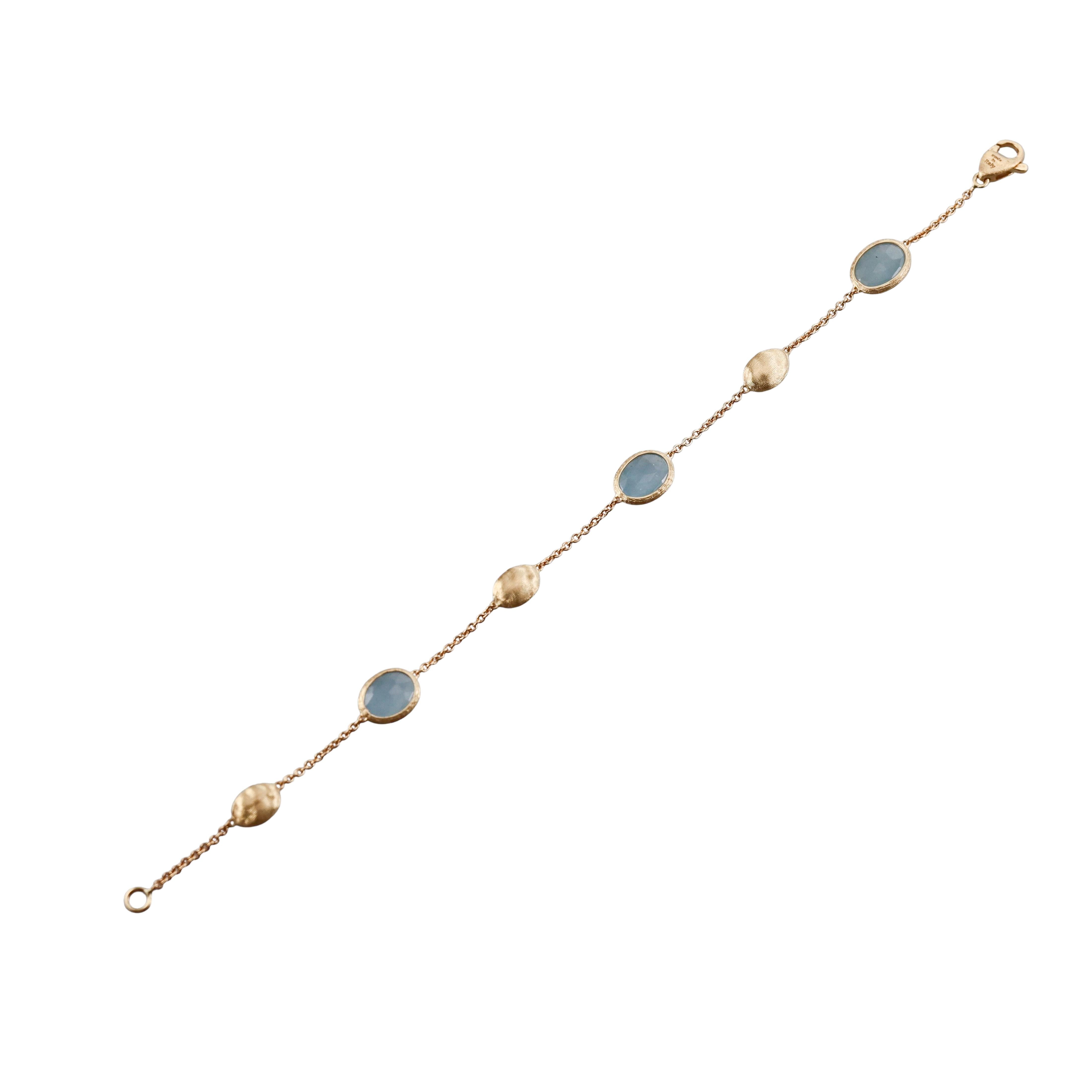 Marco Bicego Siviglia Aquamarine 18k Gold Bracelet