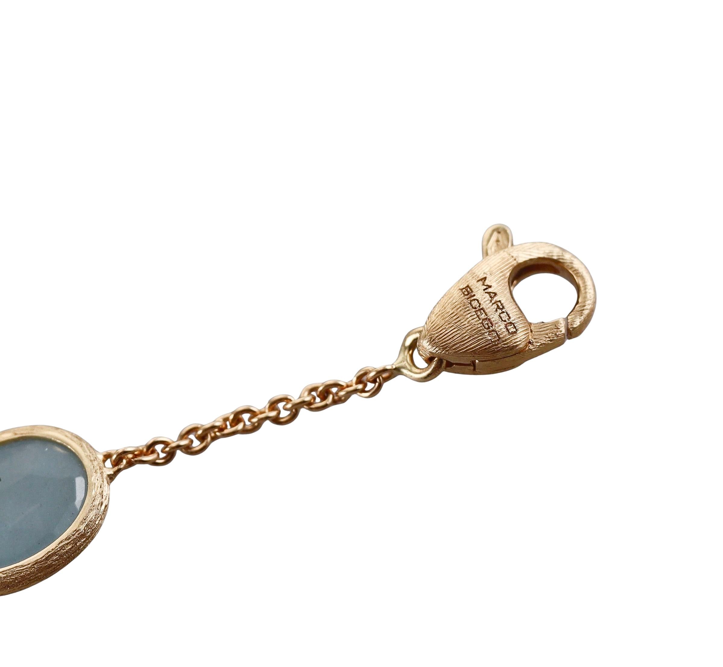 Marco Bicego Siviglia Aquamarine 18k Gold Bracelet