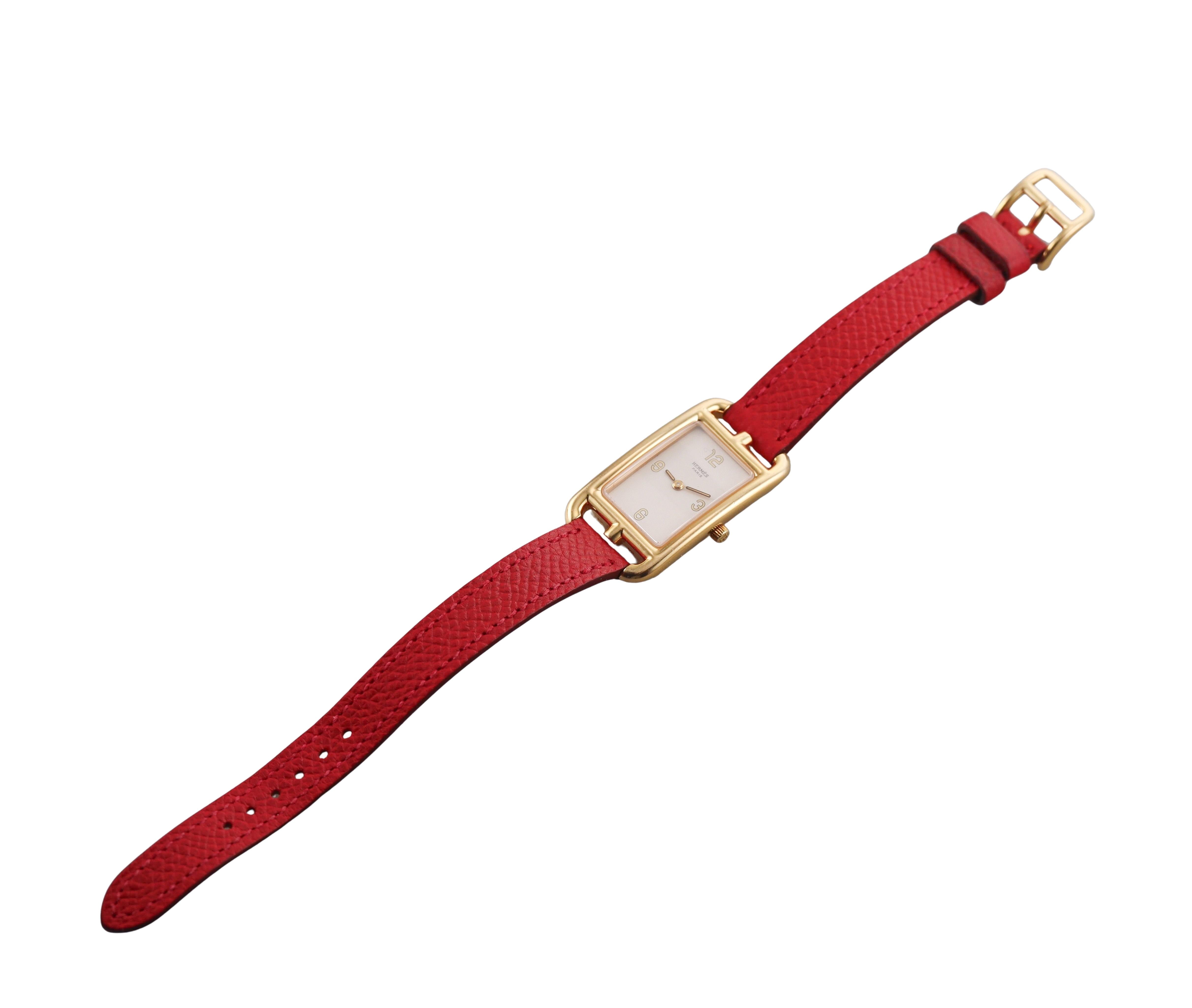 Hermes Nantucket Yellow Gold Ladies Watch