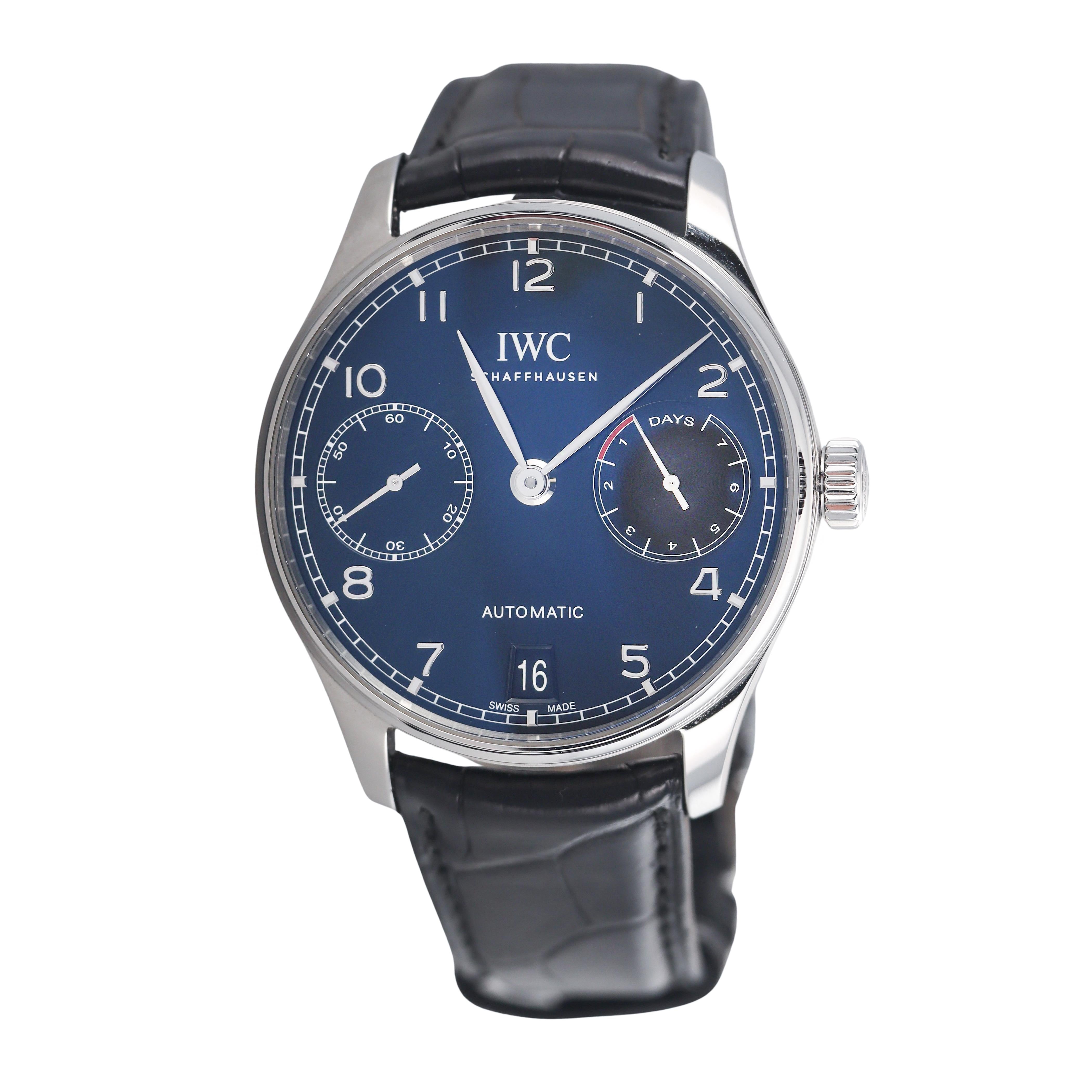 IWC Portugieser 8 Day Power Reserve Automatic Watch IW500703