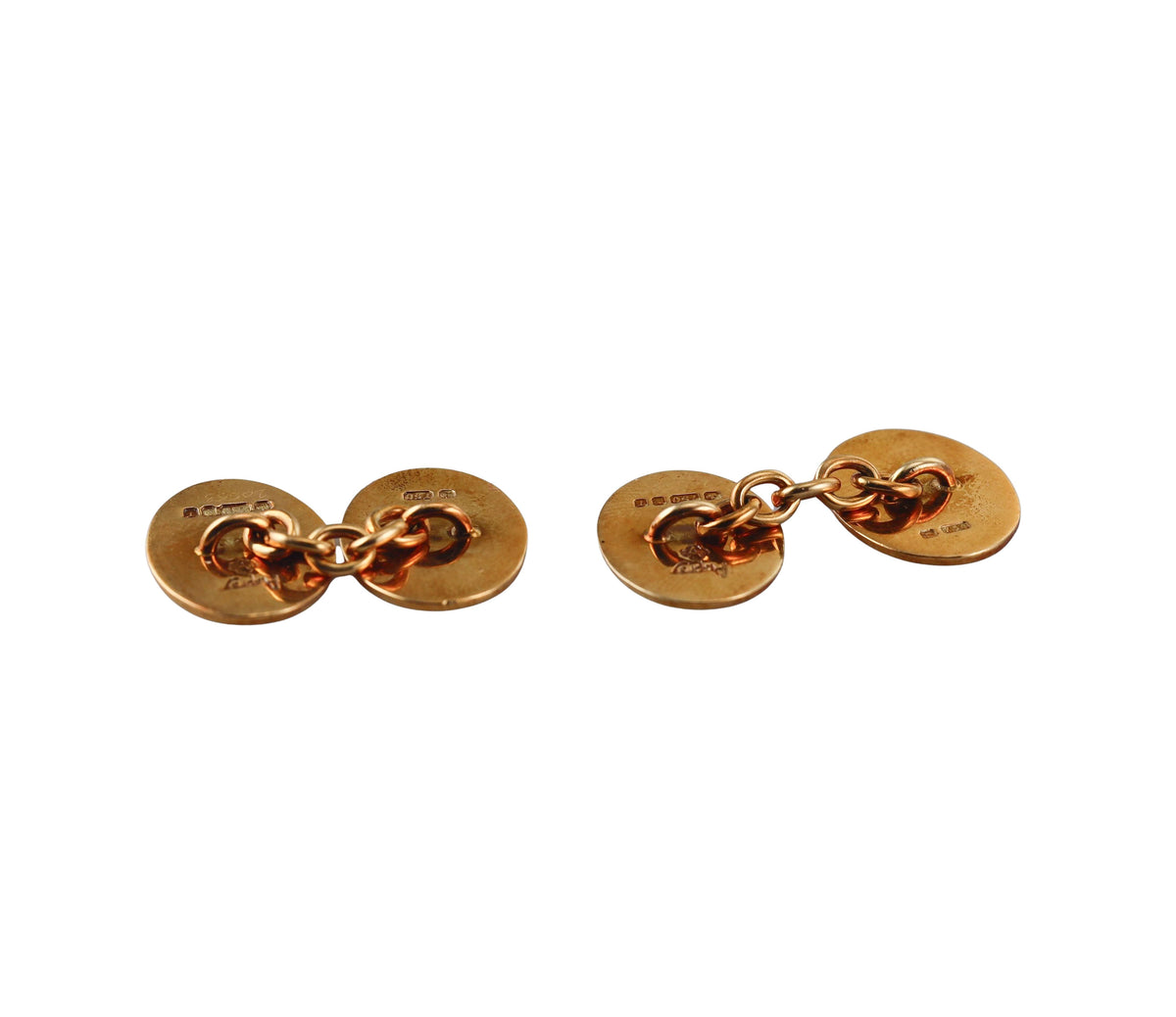Asprey Enamel Gold Road to Ruin Four Vices Cufflinks