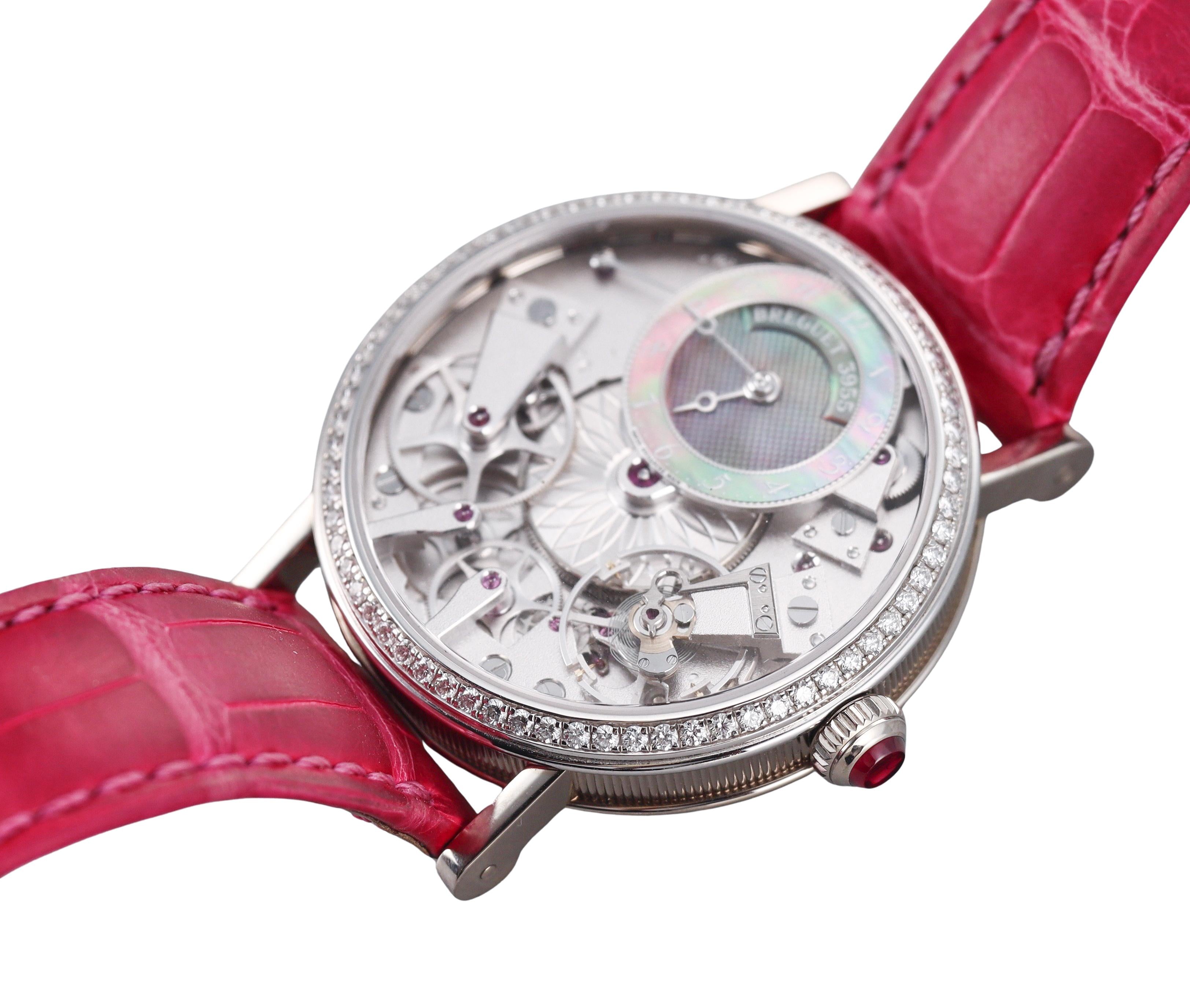 Breguet Tradition Dame Automatic Gold Diamond Watch G7038BB/1T