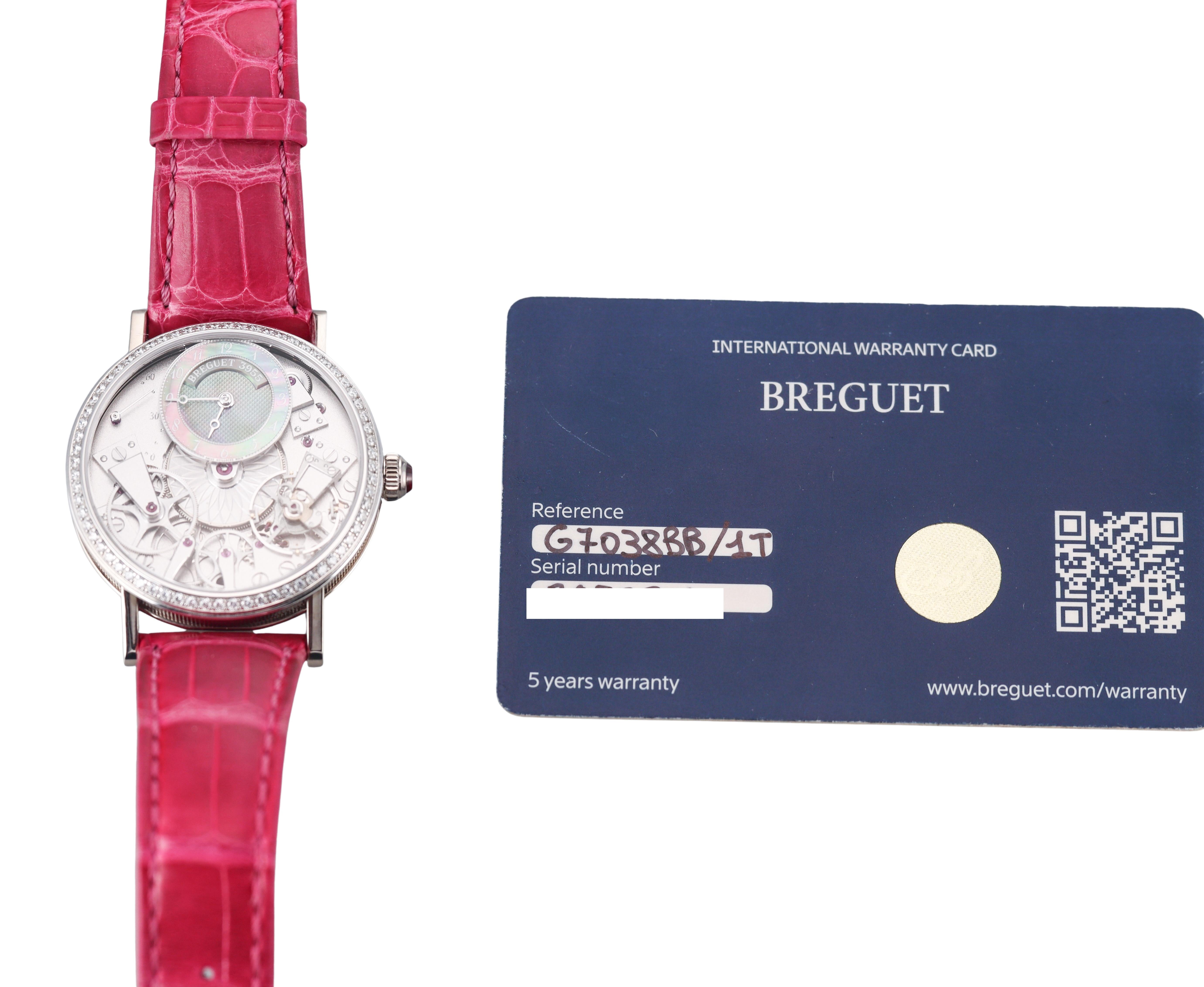 Breguet Tradition Dame Automatic Gold Diamond Watch G7038BB/1T