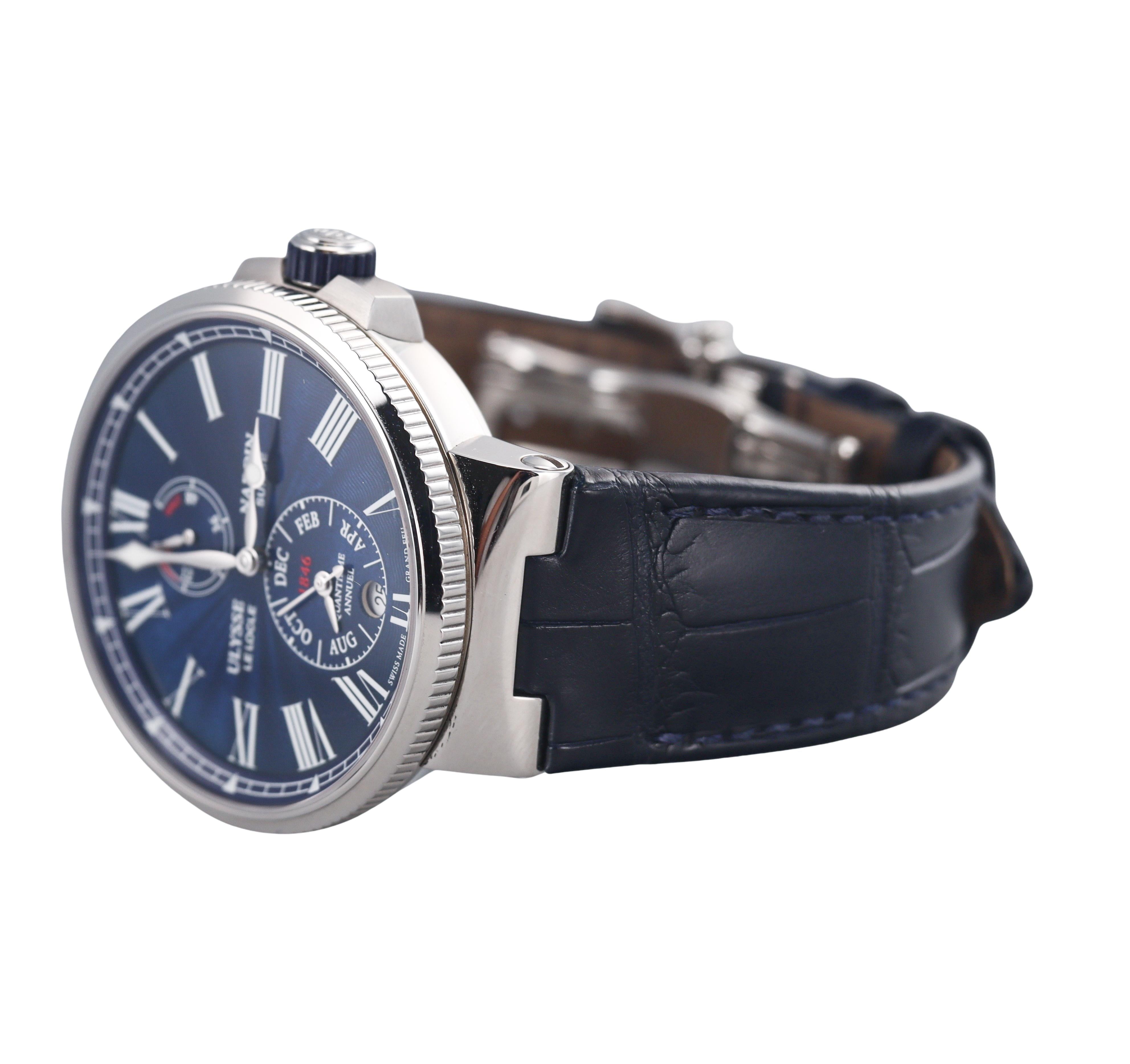 Ulysse Nardin Marine Chronometer Annual Calendar Watch 1133-210-E3-0154